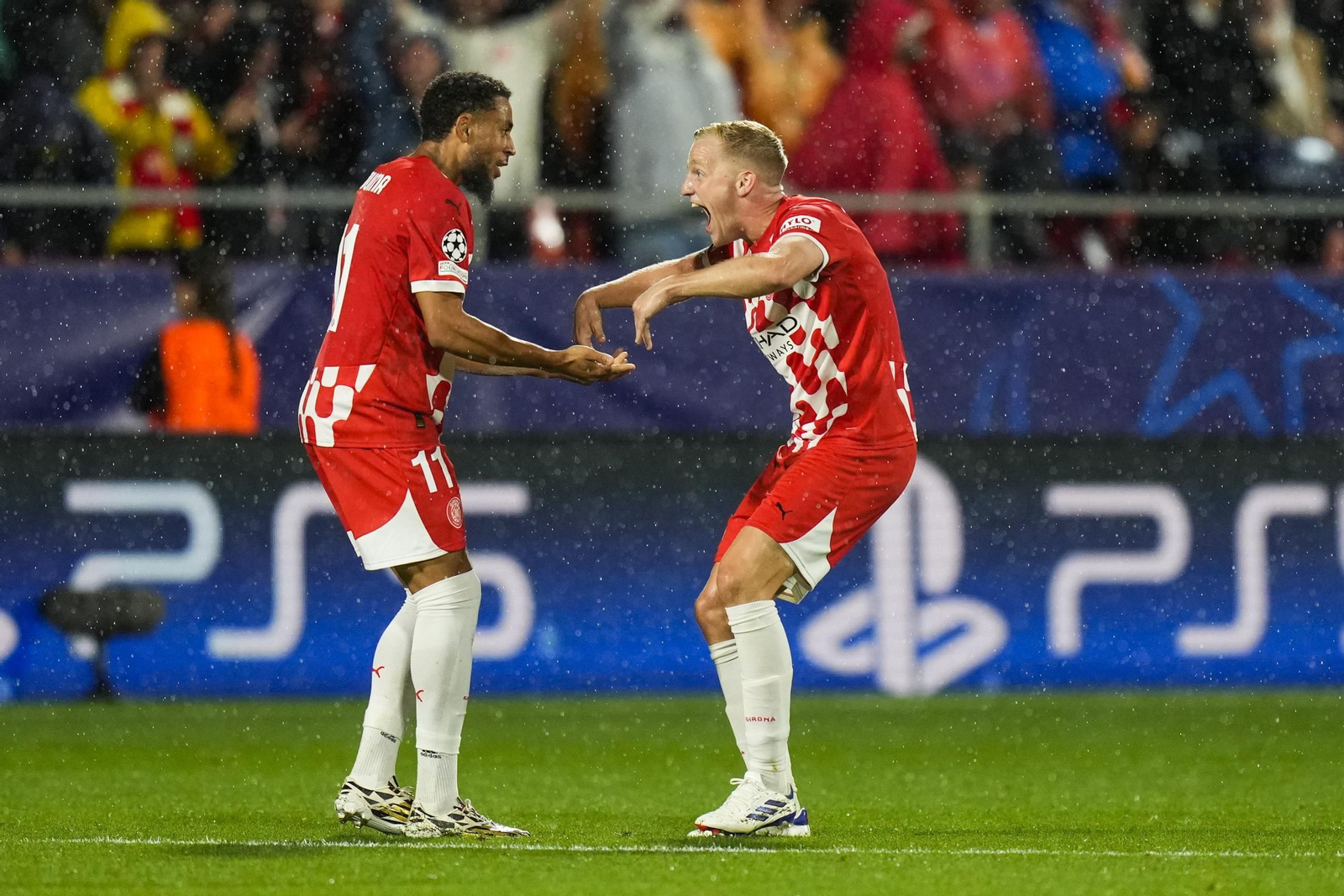 El Girona-Feyenoord de la Champions League, en fotos