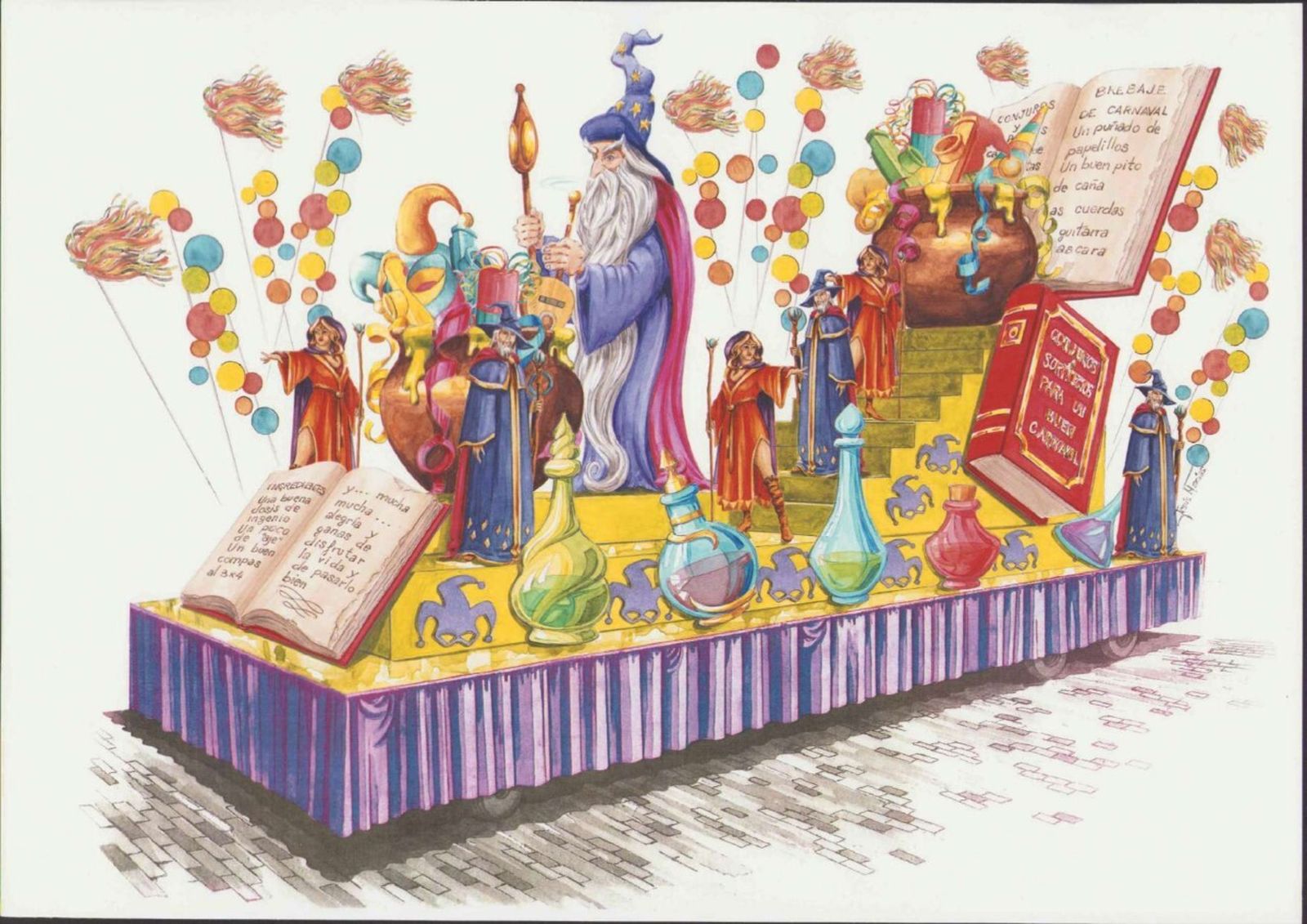 Así serán las carrozas de la Cabalgata del Carnaval de Cádiz