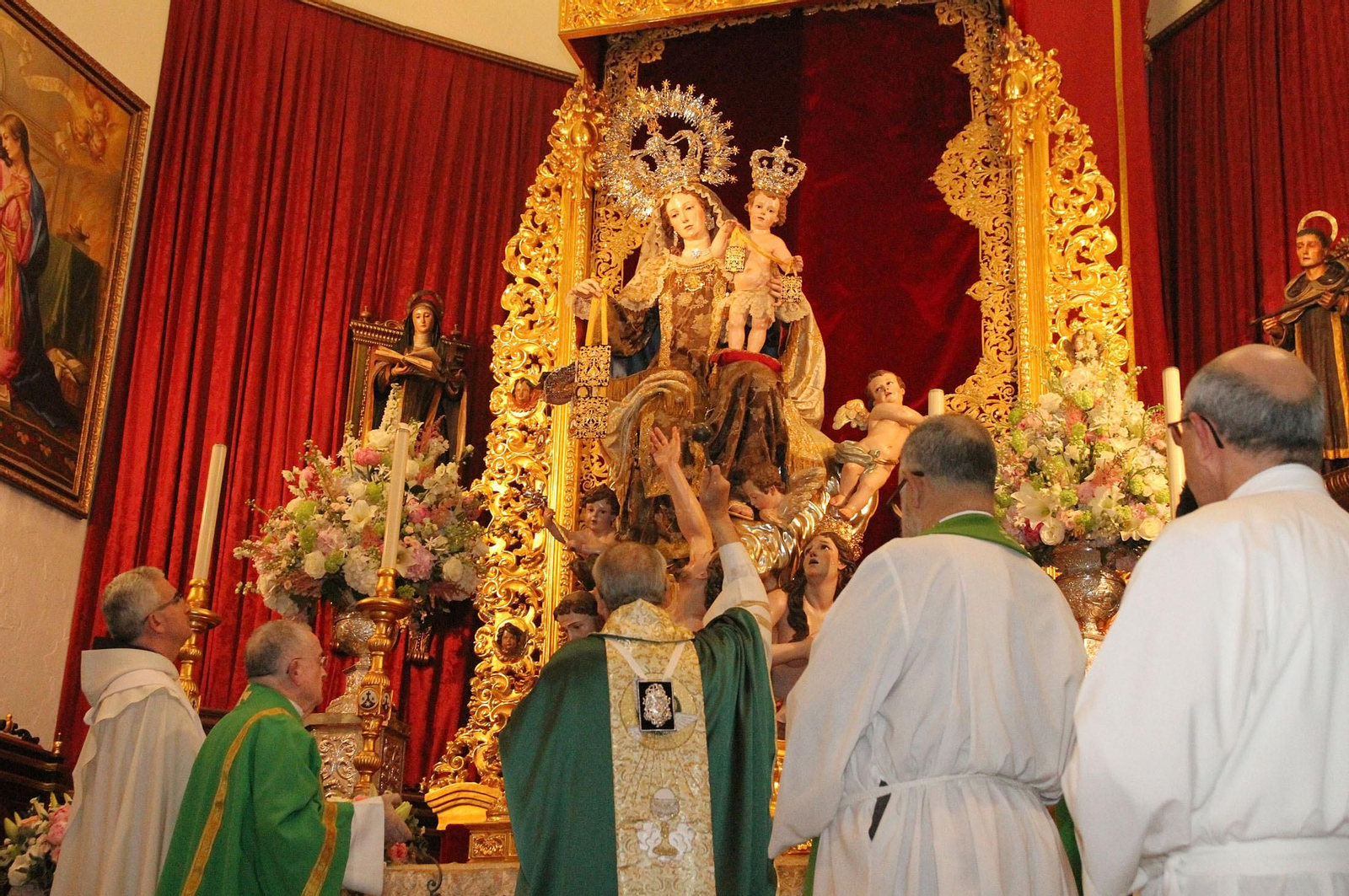 Imágenes de la bendición de la Virgen del Carmen