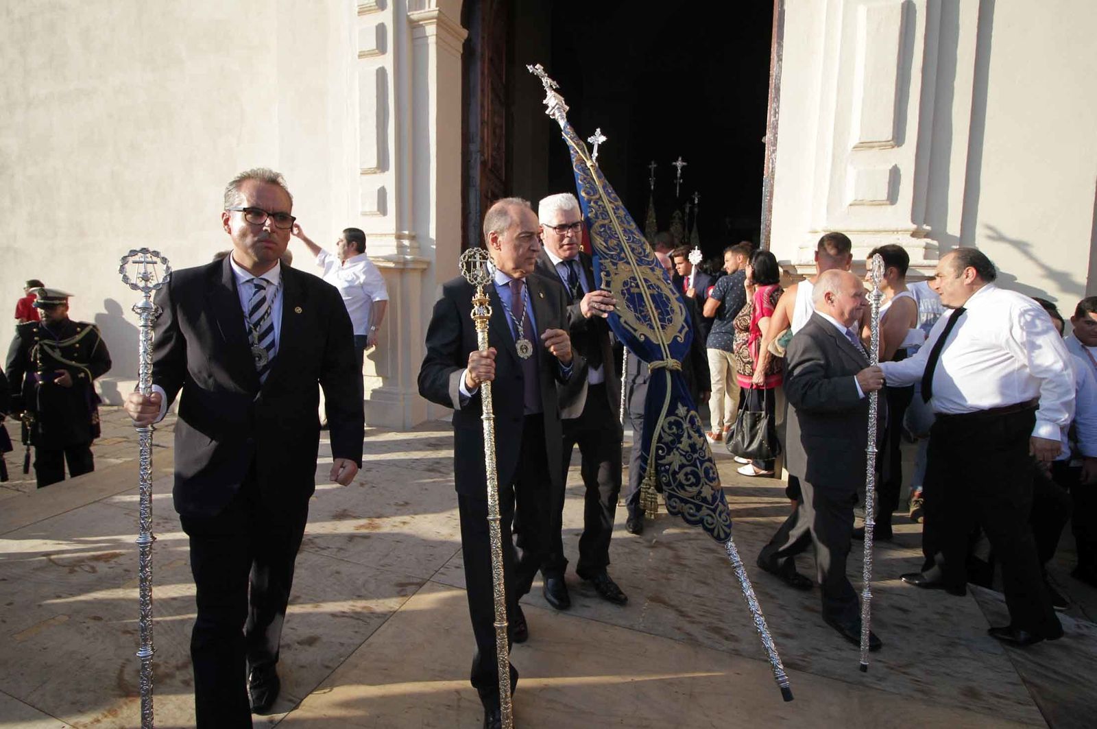 Imágenes del Señor de Pasión en la procesión del centenario de la hermandad