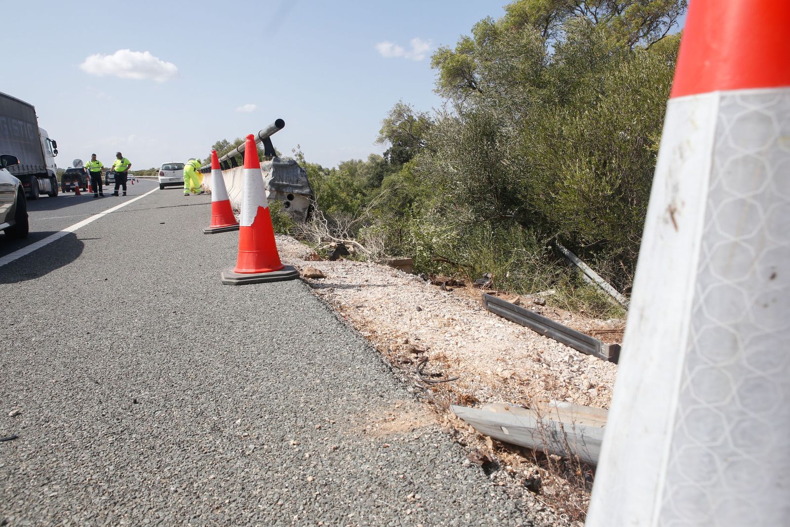 El accidente mortal en la A-381, a la altura de Alcalá de los Gazules, en imágenes