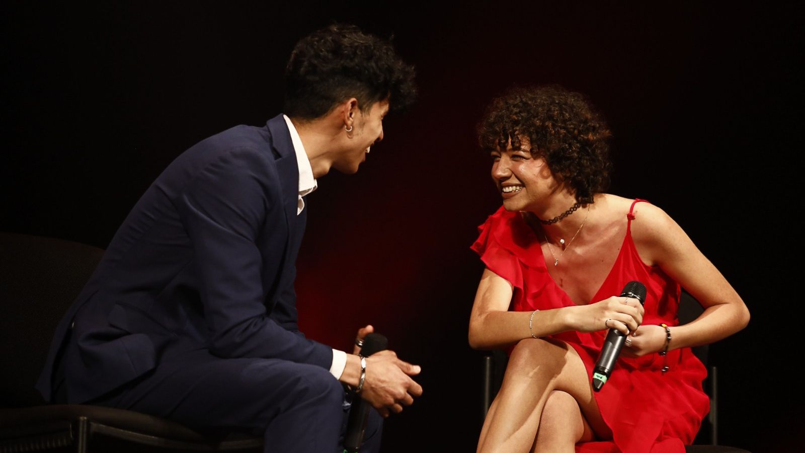 La actuación de Quesia y Mandres.