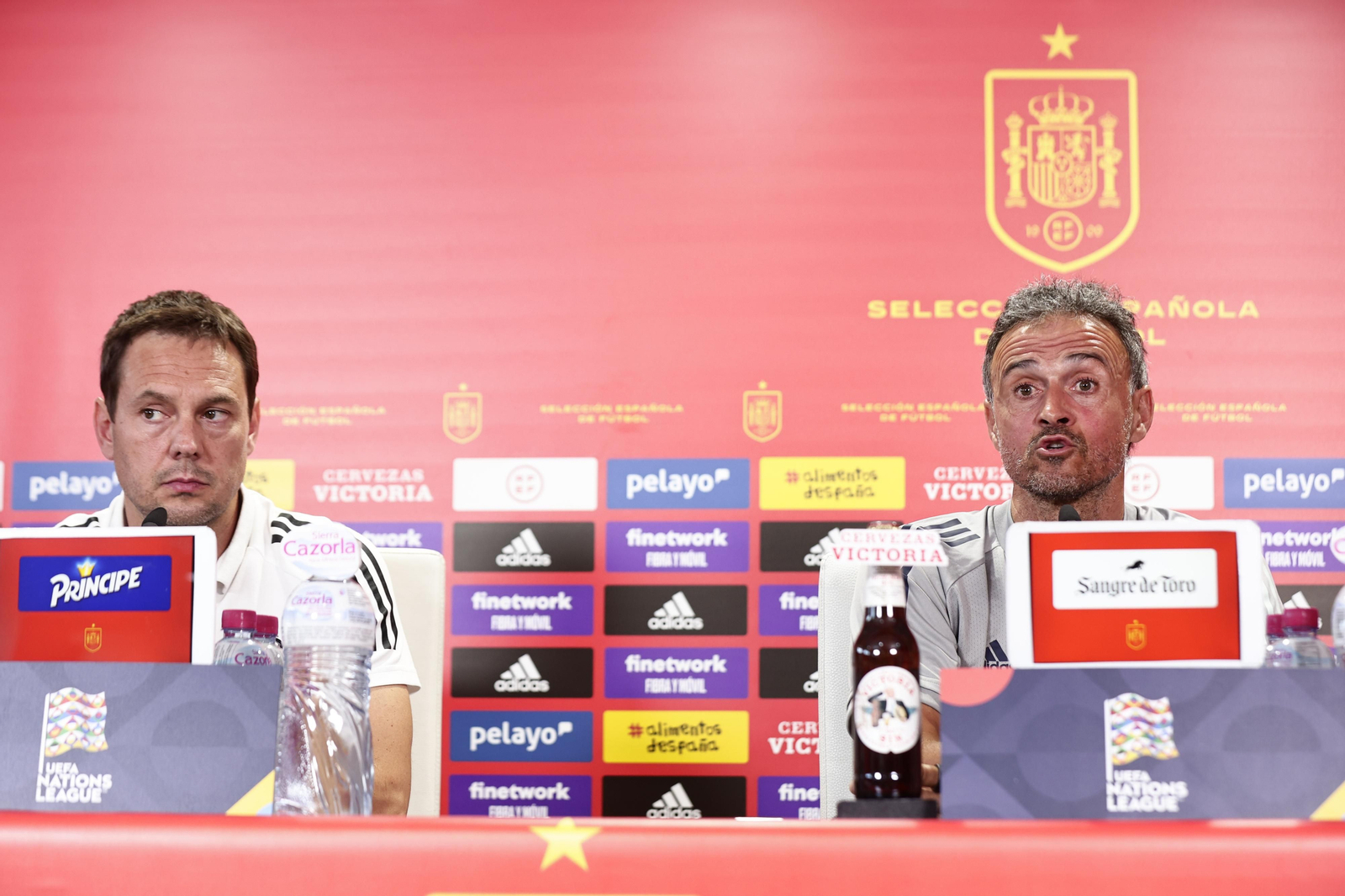 Las imágenes de la selección española en Sevilla