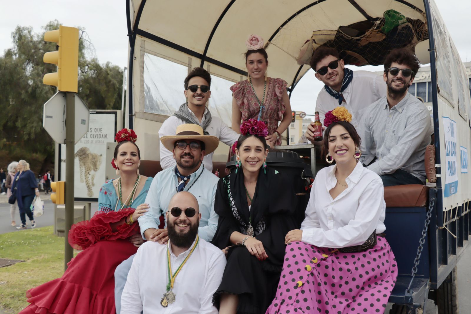 Imágenes de los carros de la Hermandad del Rocío de Huelva