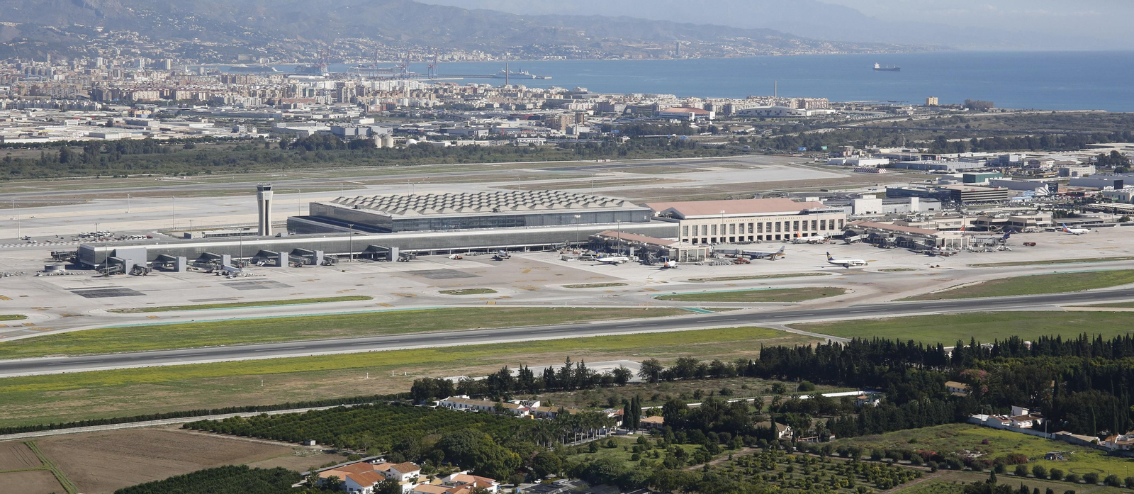 Vista del aeropuerto de Málaga.