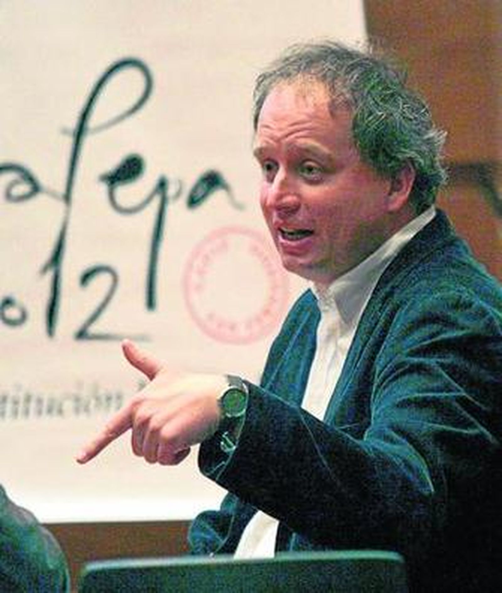 Alberto Escovar, durante la entrevista realizada en el Colegio de Arquitectos de Cádiz.