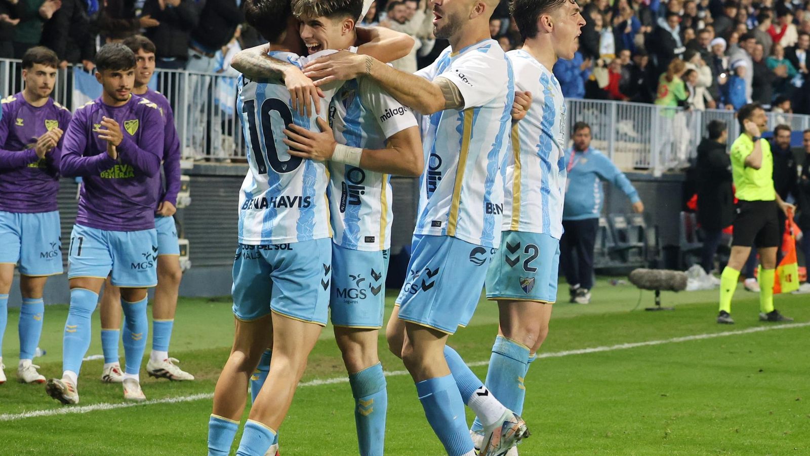 El Málaga CF-Eldense, en fotos