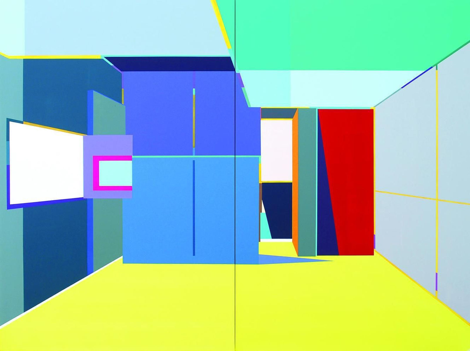 Obras como 'Le Cabanon' y 'Entrada amarillo' indican el interesante camino que ha tomado el artista sevillano Norberto Gil.