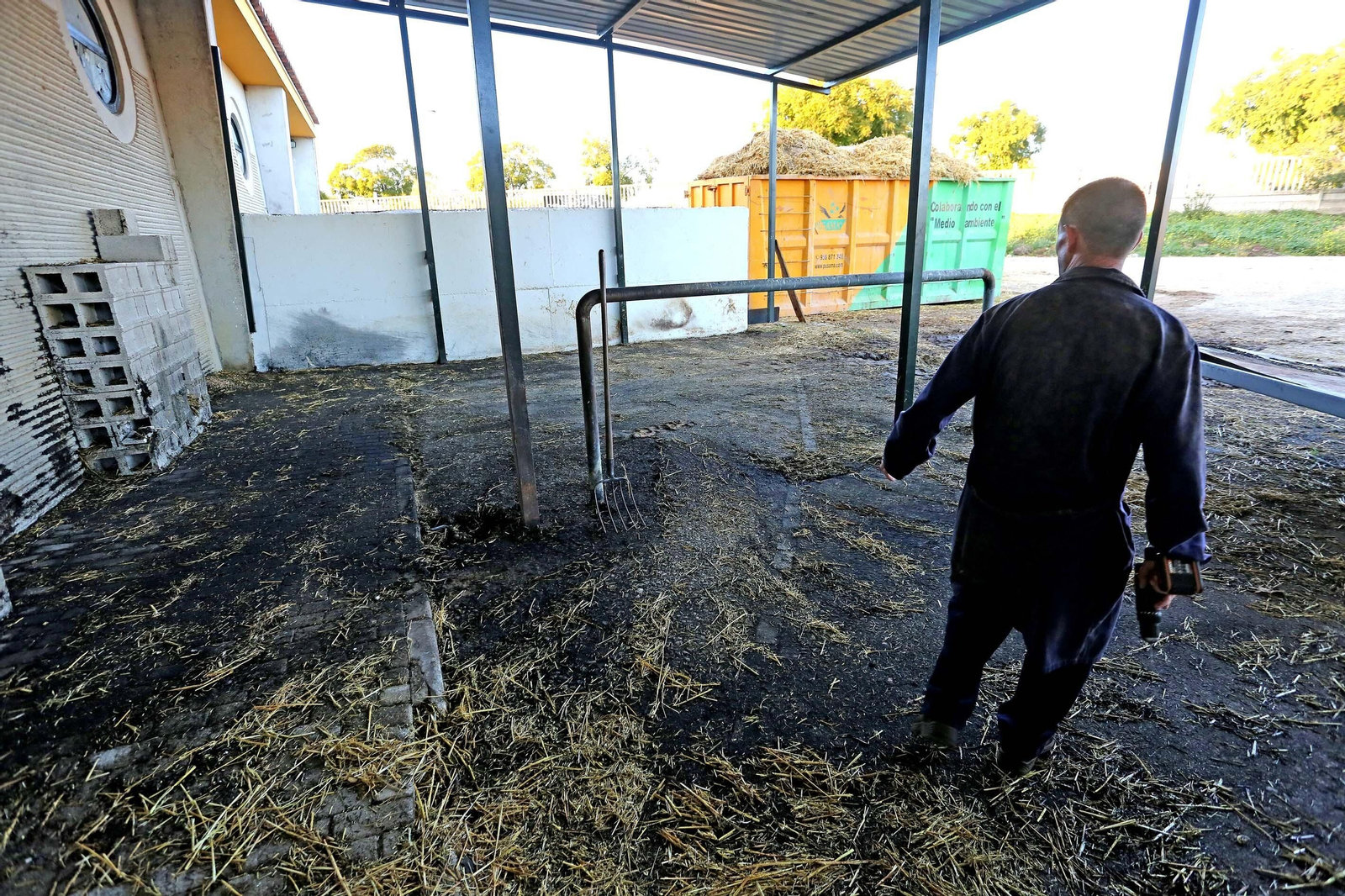 Incendio en el Centro Hípico de Chapín