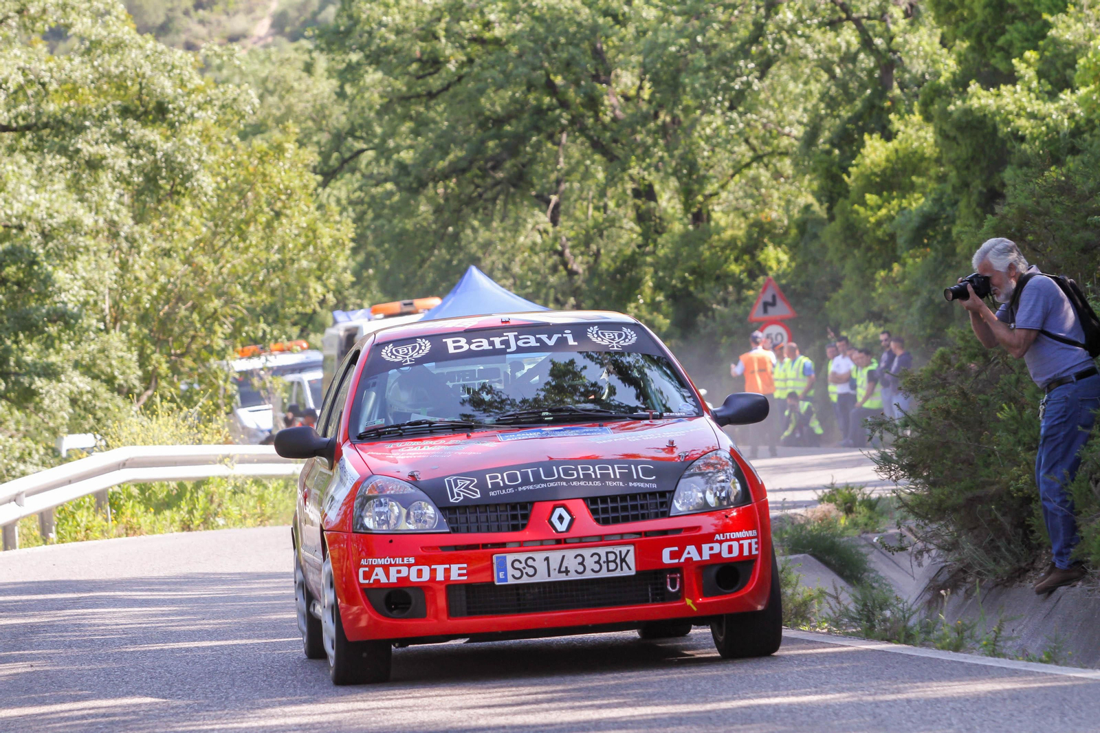 Alberto García se vio obligado a abandonar en el penúltimo tramo cuando marchaba segundo.
