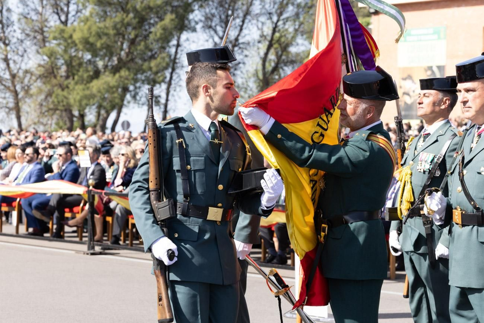 Acto de jura de bandera de la 130ª promoción de guardias civiles de la Academia de Baeza