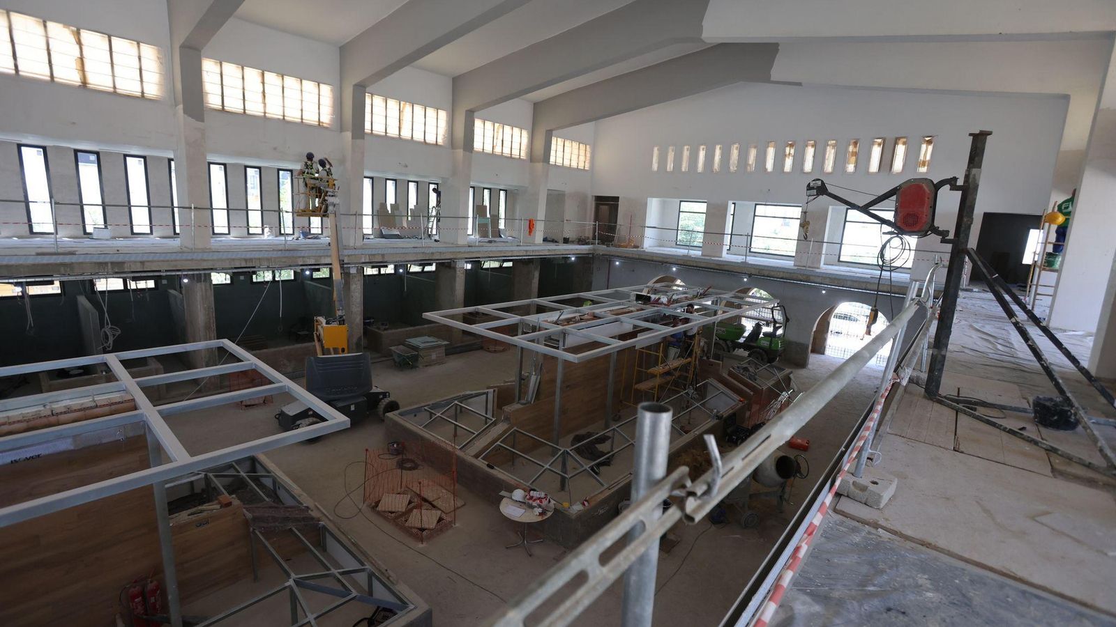 El estado de las obras del Mercado de San Sebastián a 27 de mayo de 2024. El estado de las obras del Mercado de San Sebastián a 27 de mayo de 2024.