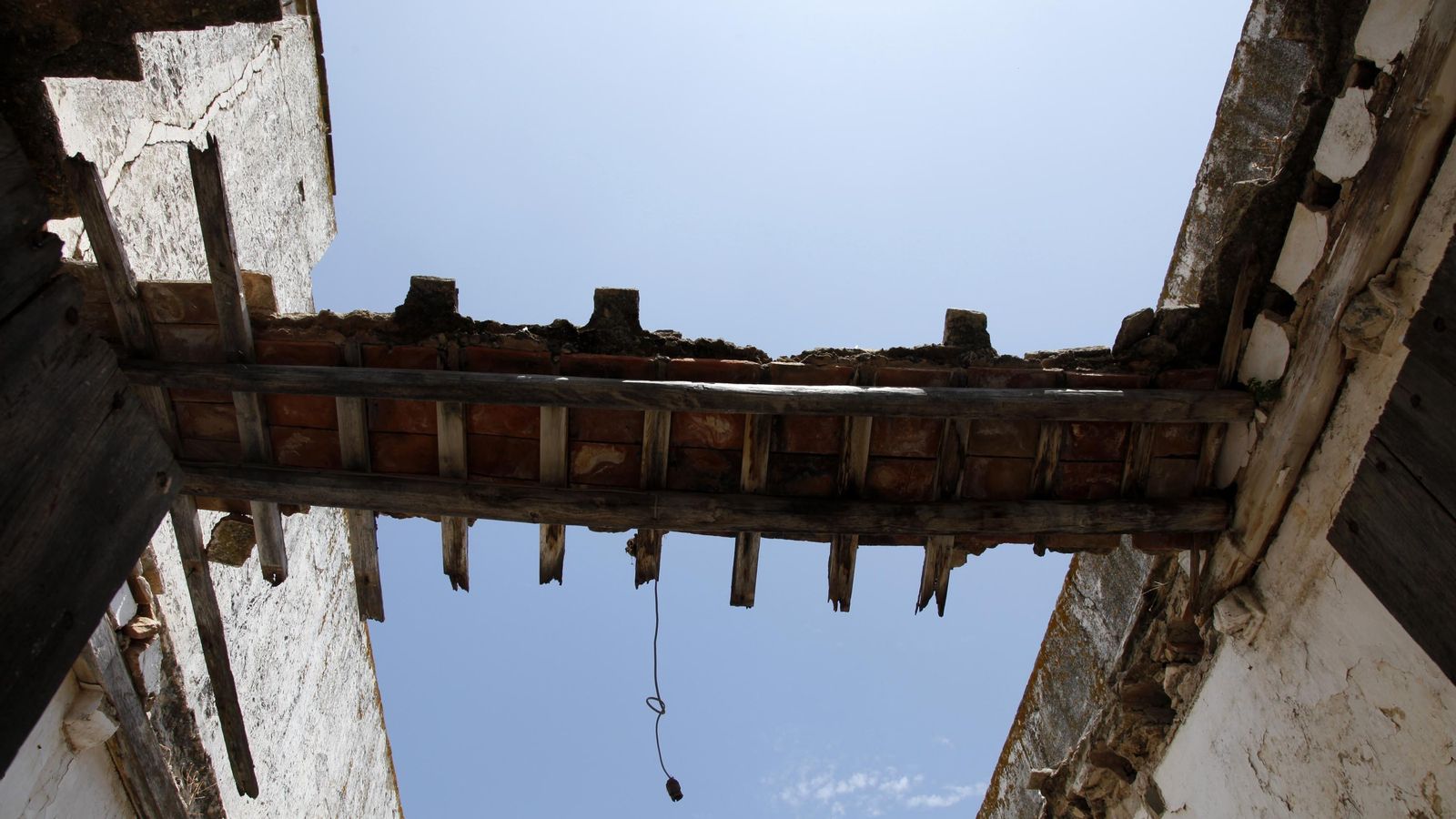 La capilla de la Huerta Noble se encuentra destechada