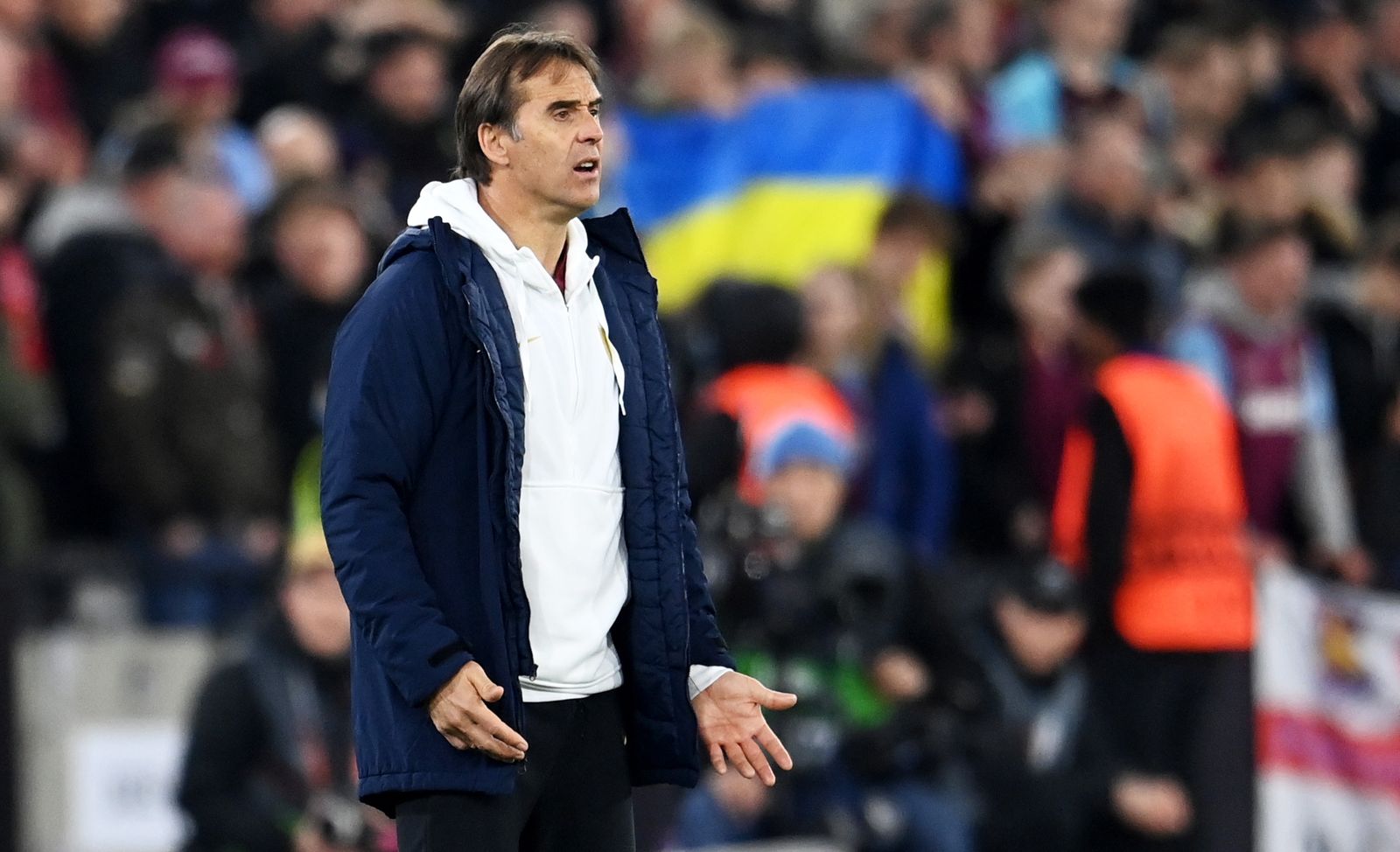 Las imágenes del West Ham - Sevilla