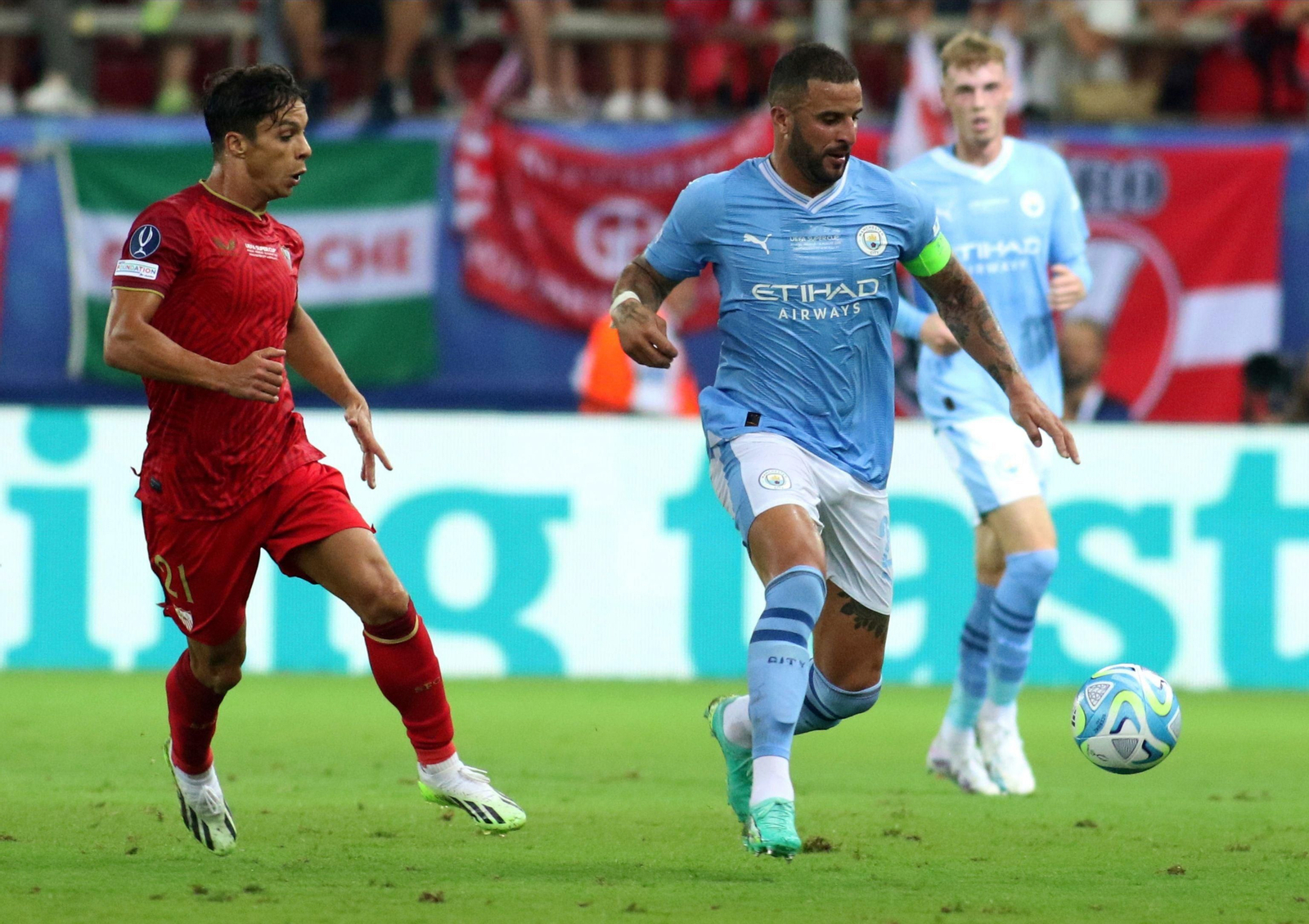 Las fotos del Manchester City-Sevilla FC en la Supercopa de Europa