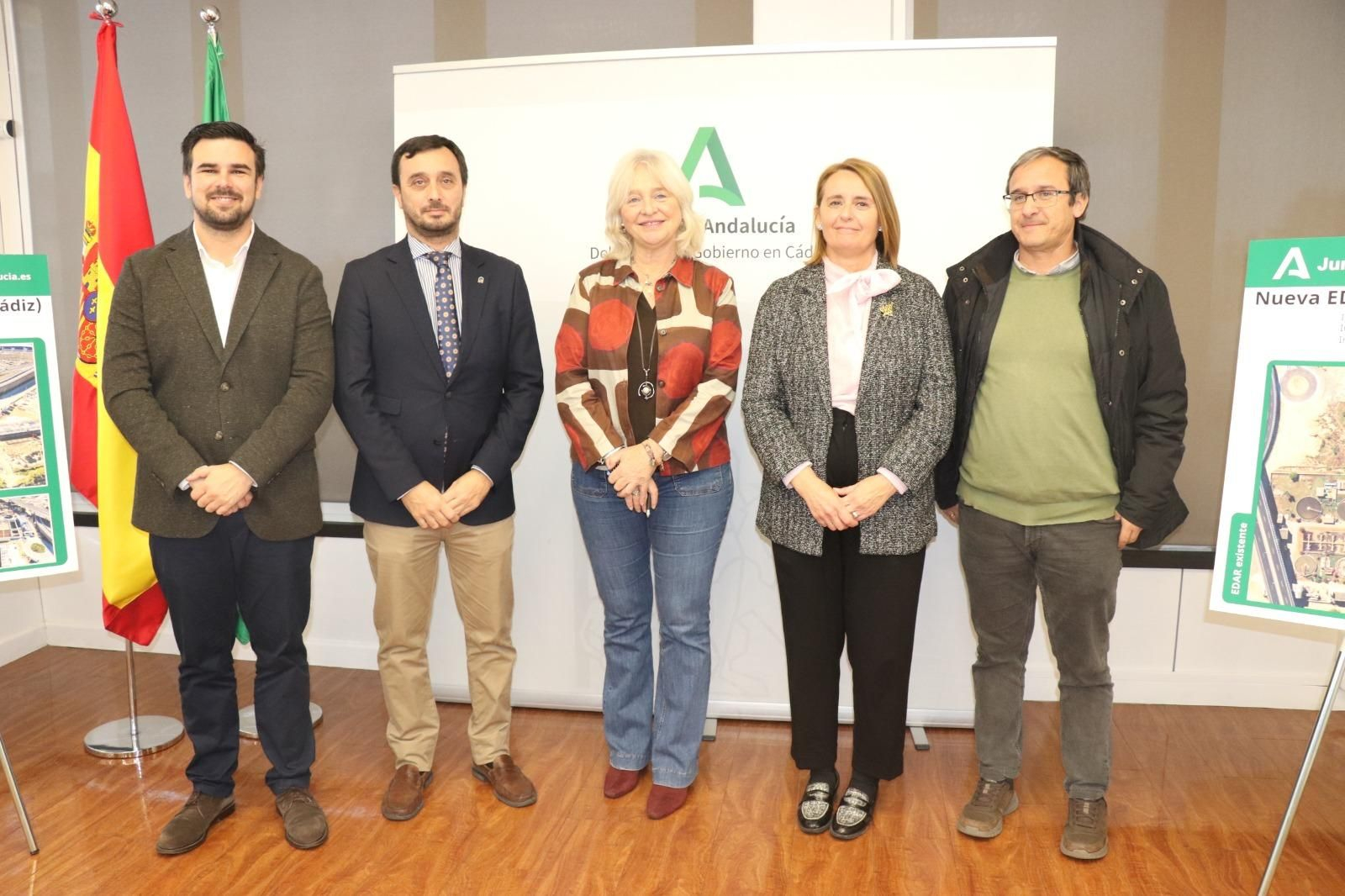 Acto de entrega parcial de de la EDAR de Puerto Real