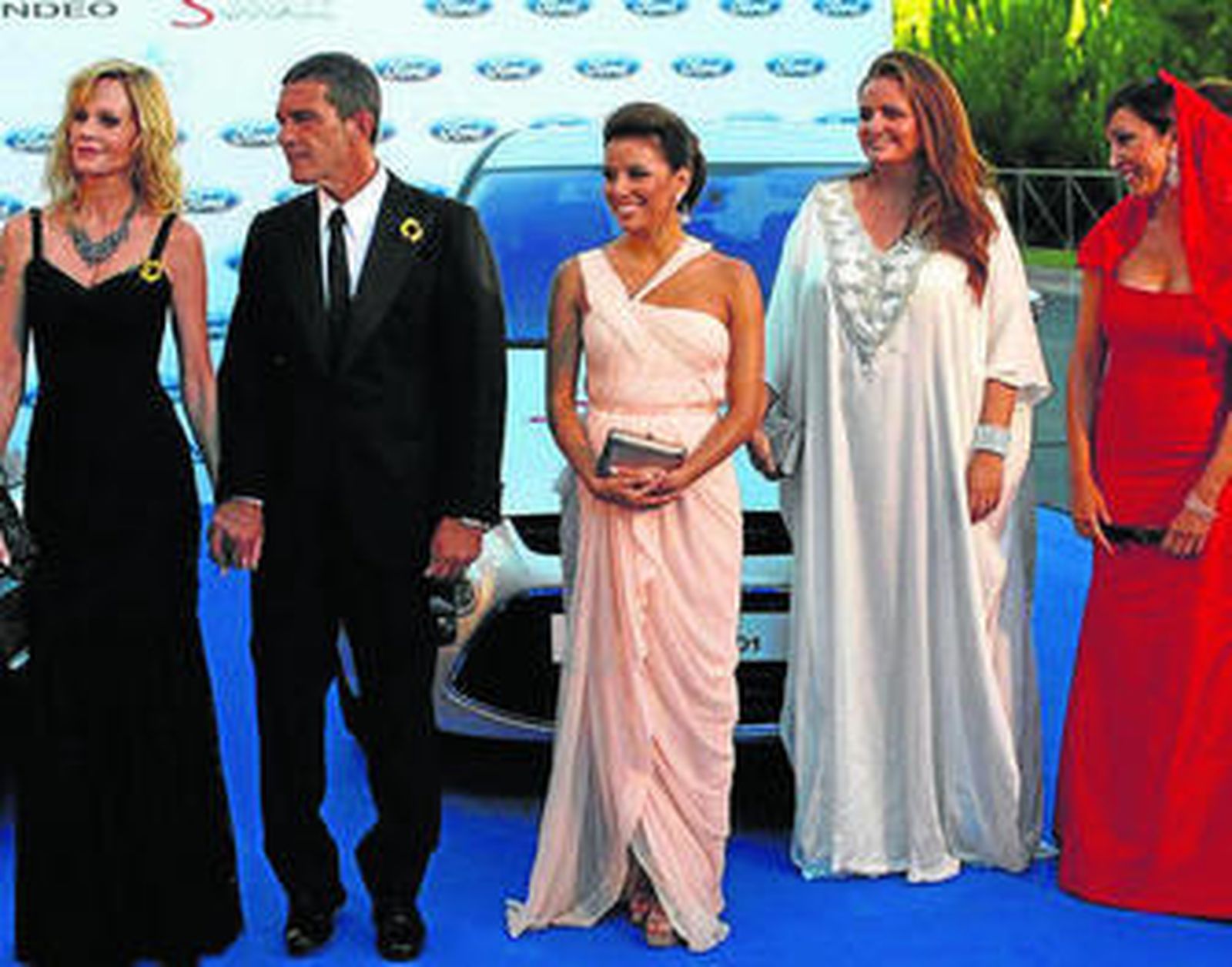 Los promotores: Griffith, Banderas, Longoria, Gª-Sanjuan y María Bravo.