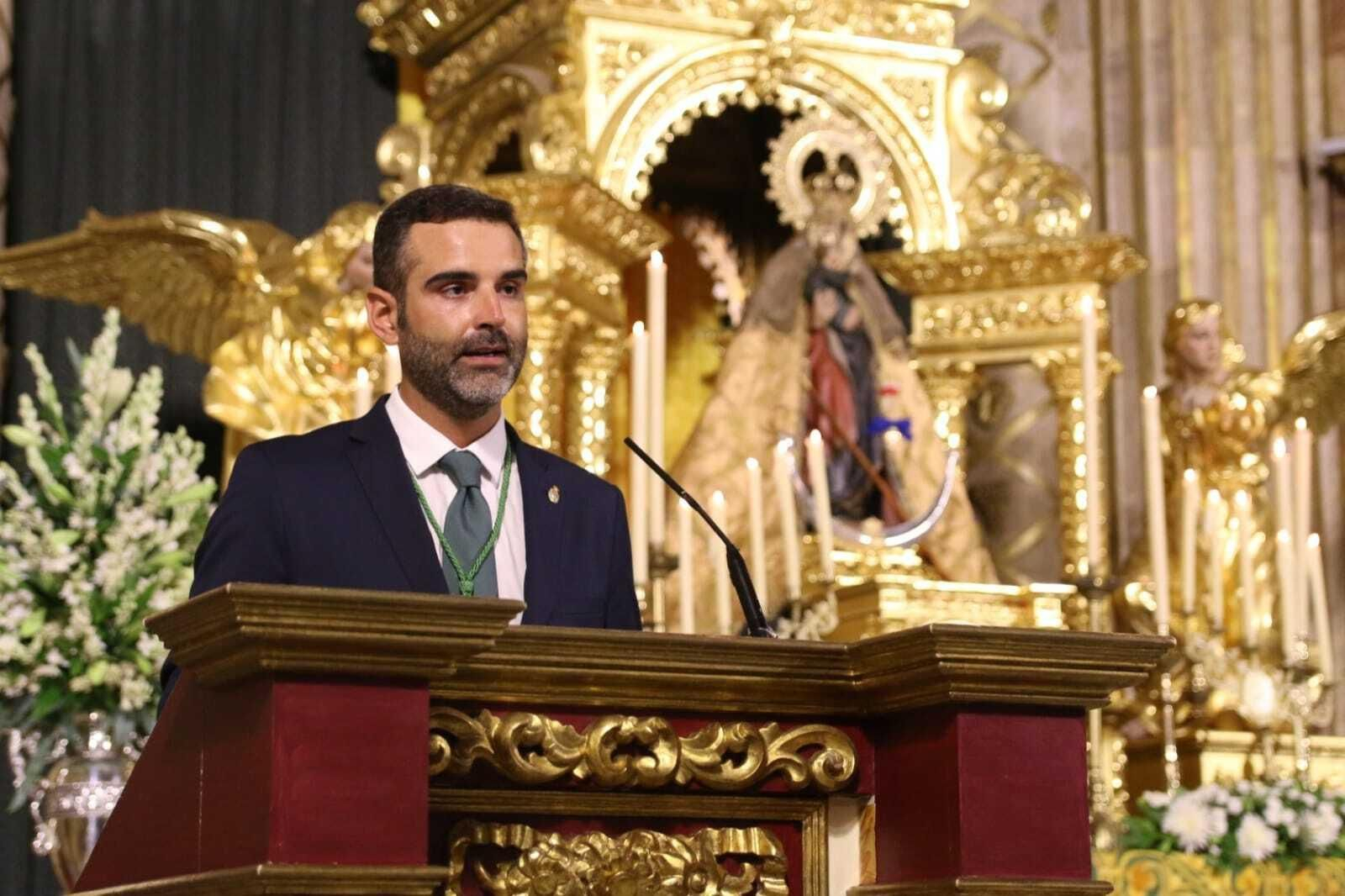 Ramón Fernández-Pacheco durante su emotivo pregón.