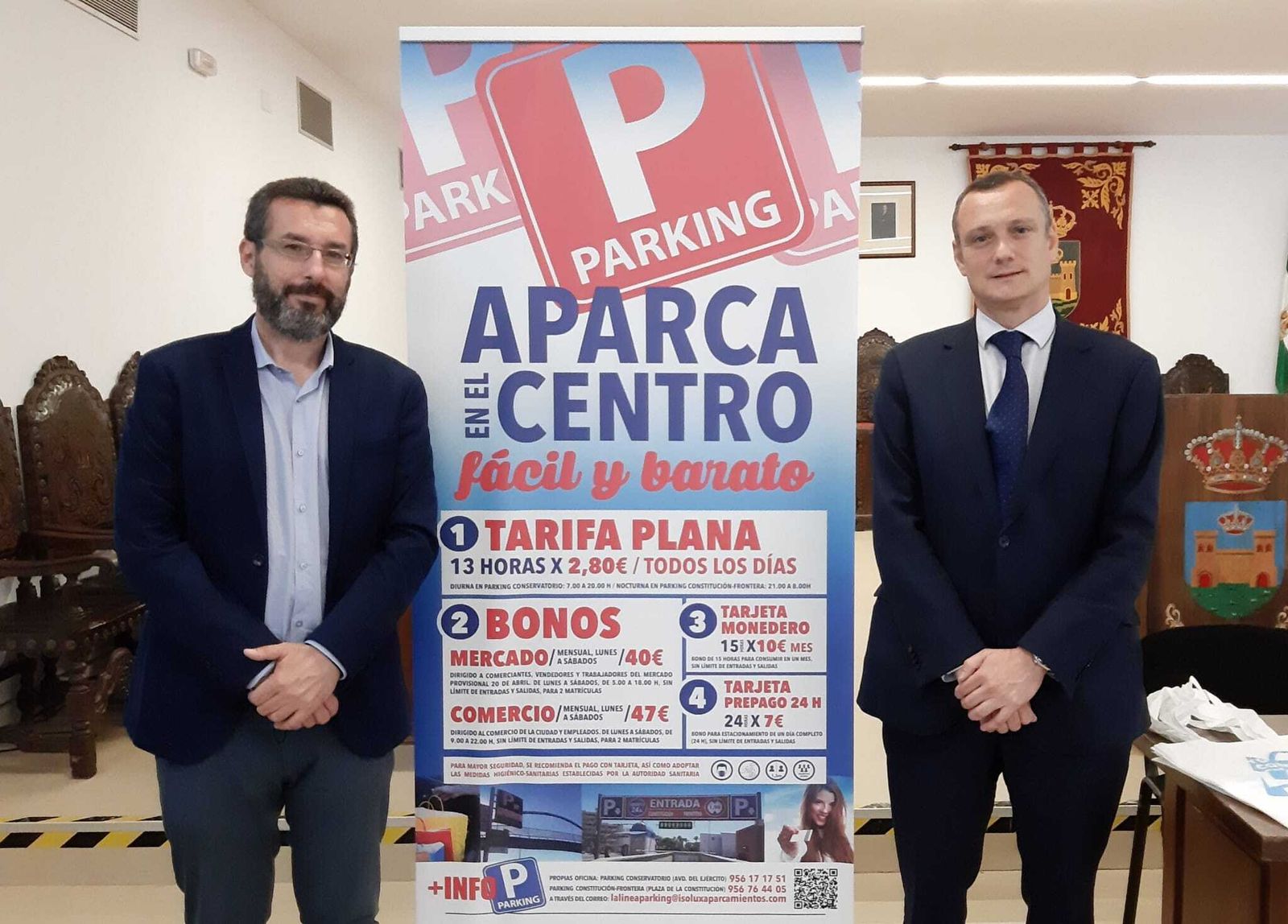 Juan Franco y Jaime Limón, en la presentación de la campaña.