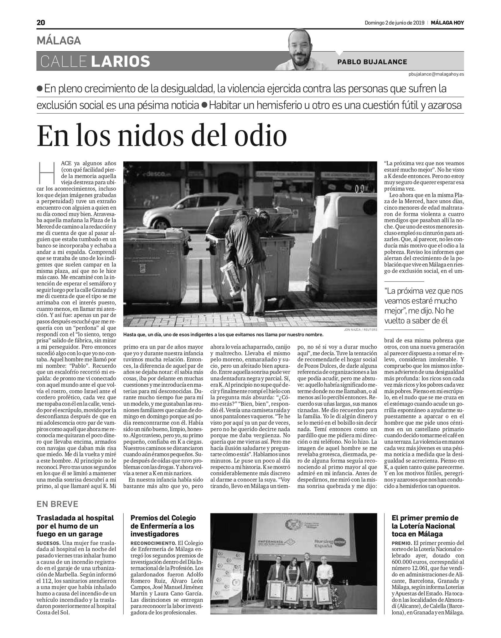 En los nidos del odio