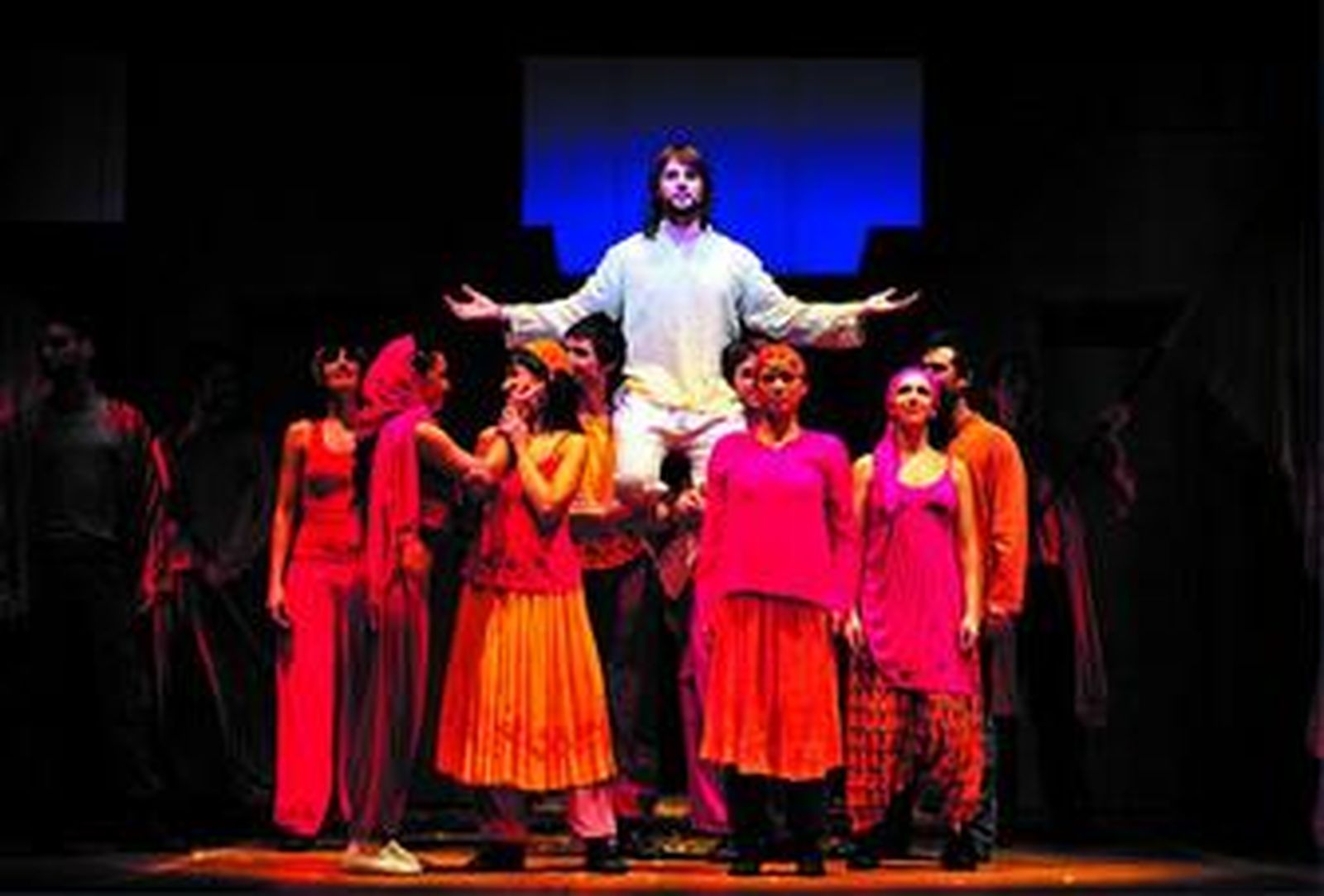 Una de las escenas de esta nueva adaptación del musical 'Jesucristo Superstar', que emprende gira ahora con Málaga entre las 20 ciudades españolas elegidas.