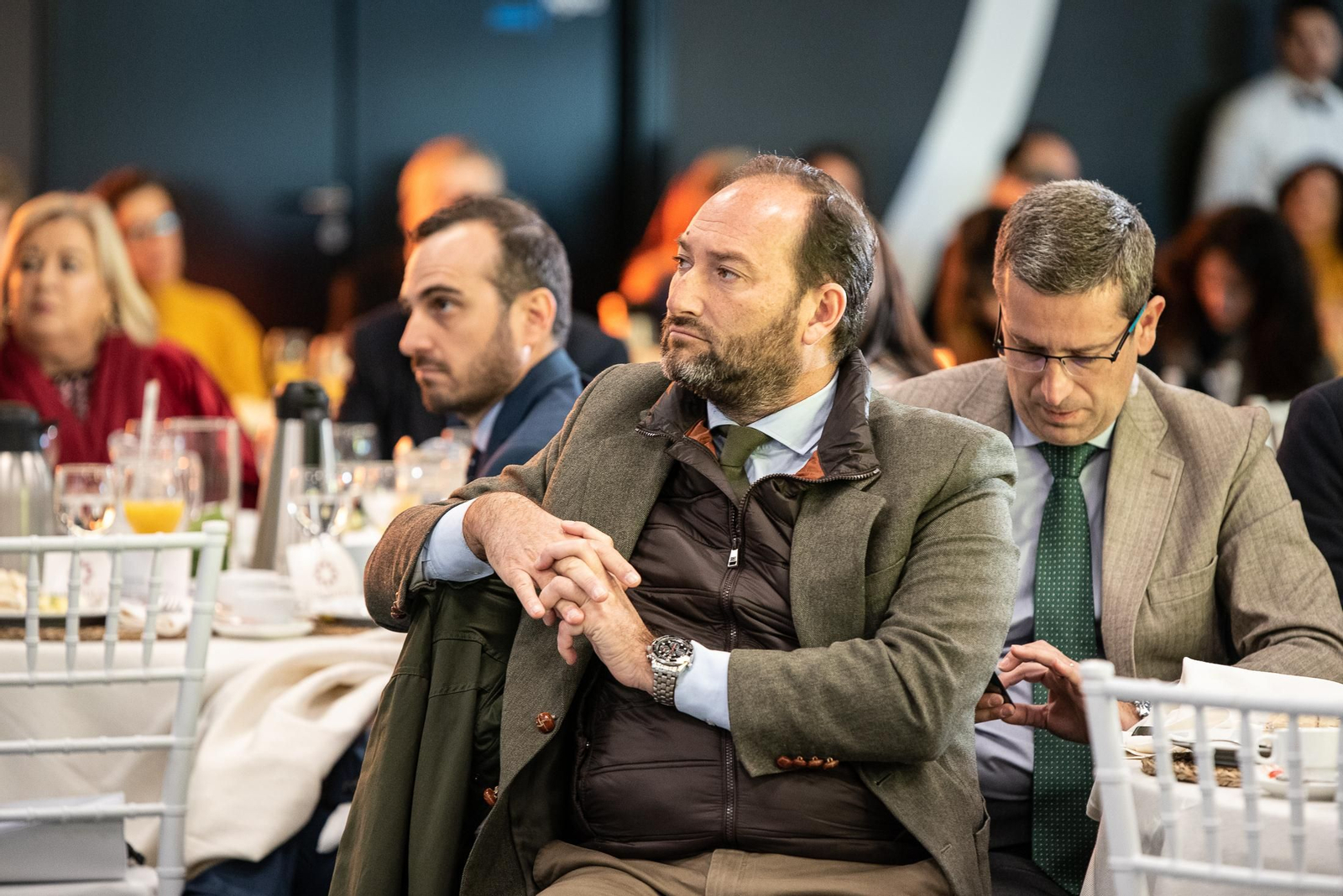 Imágenes de los invitados a la conferencia y desayuno-coloquio con Antonio Sanz en el Foro Joly Andalucía