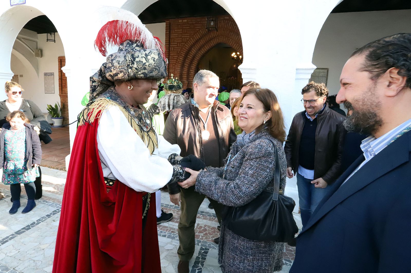 Imágenes de los Reyes Magos de Huelva en el Santuario de La Cinta