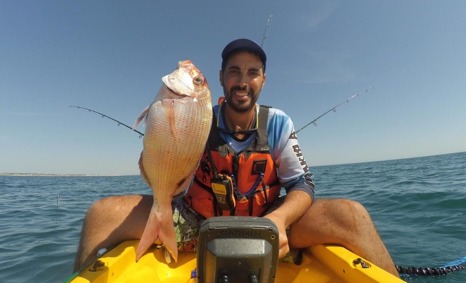Pesca deportiva en káyak en Huelva
