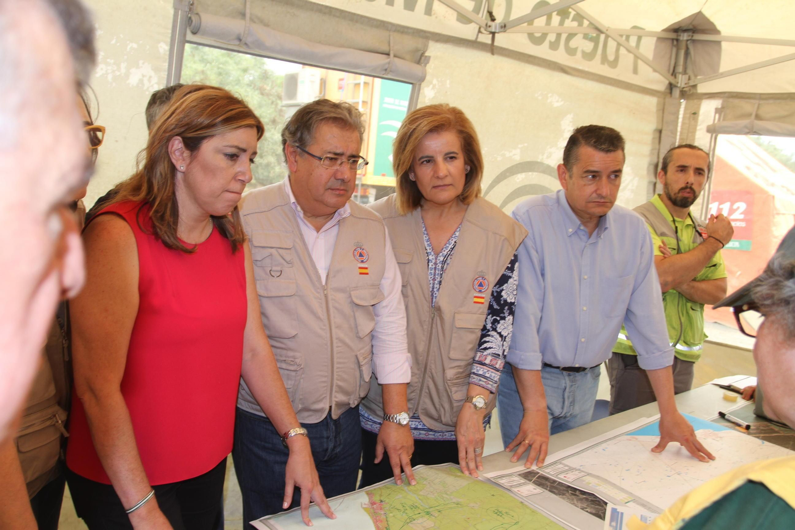 Las imágenes del incendio en Moguer y Mazagón