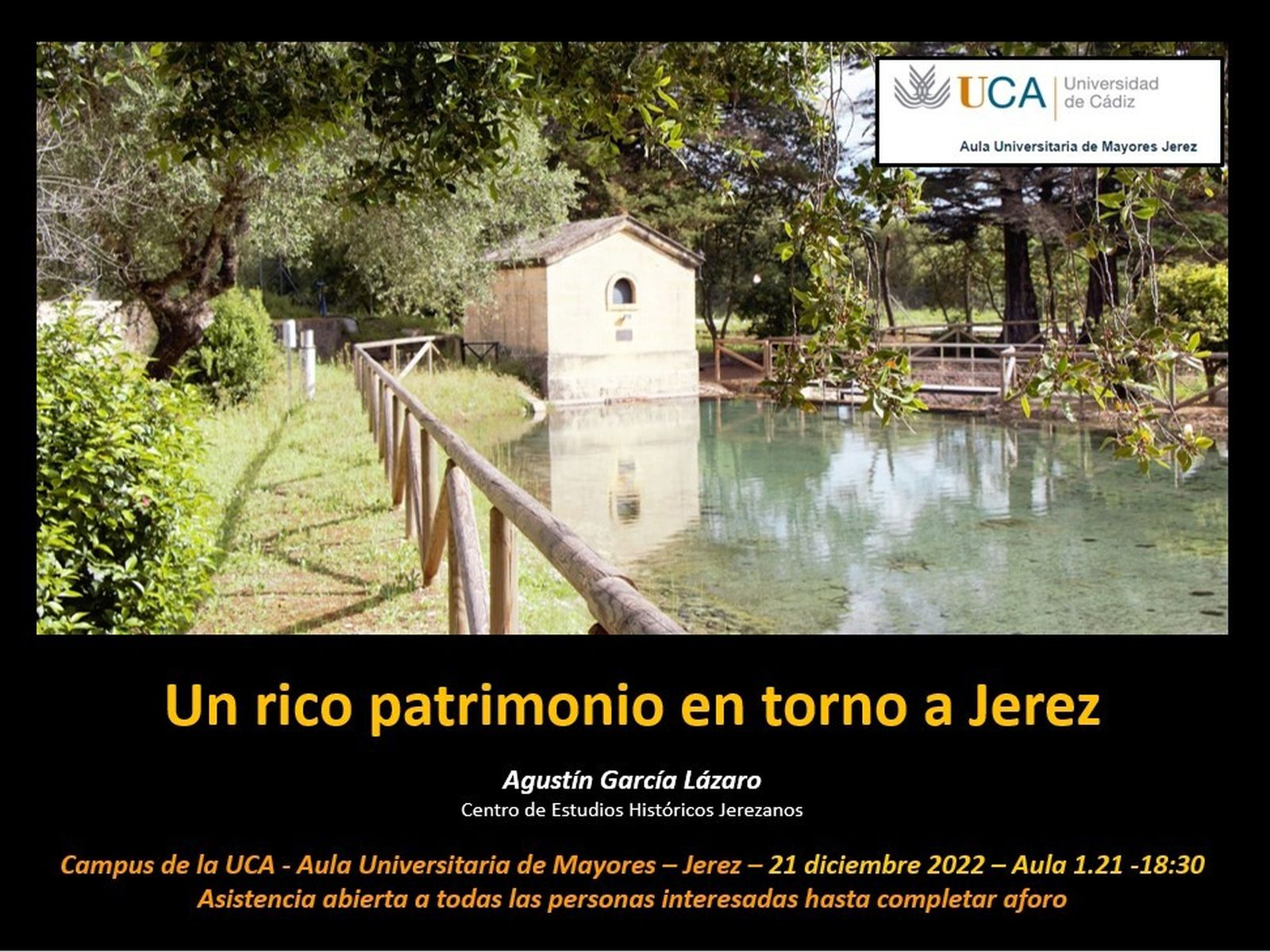 'Un rico patrimonio en torno a Jerez' en el campus