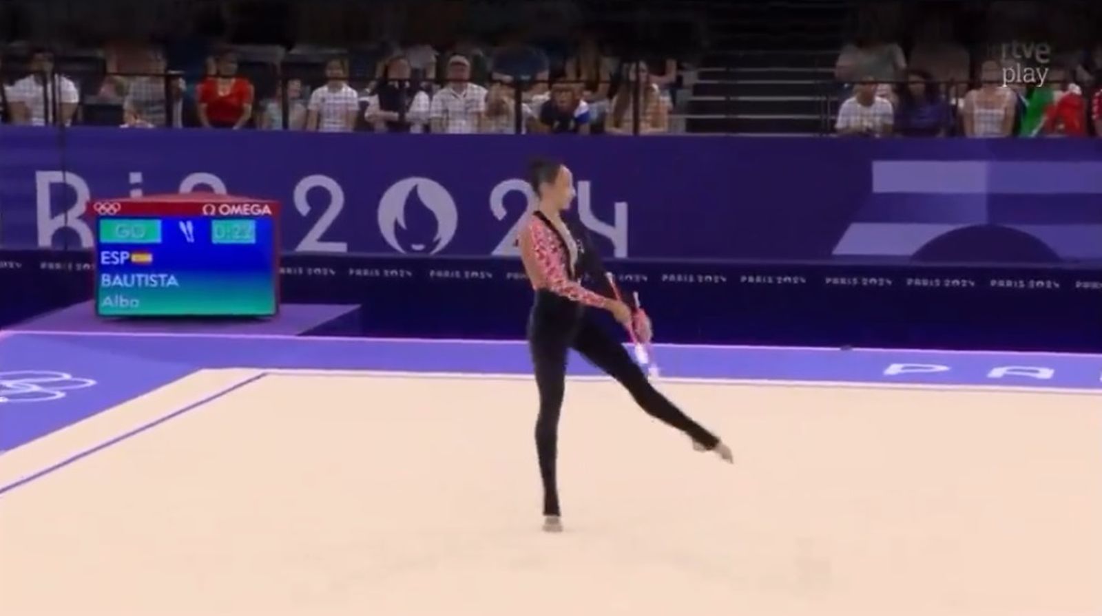 Uno de los momentos de la actuación de Alba Bautista