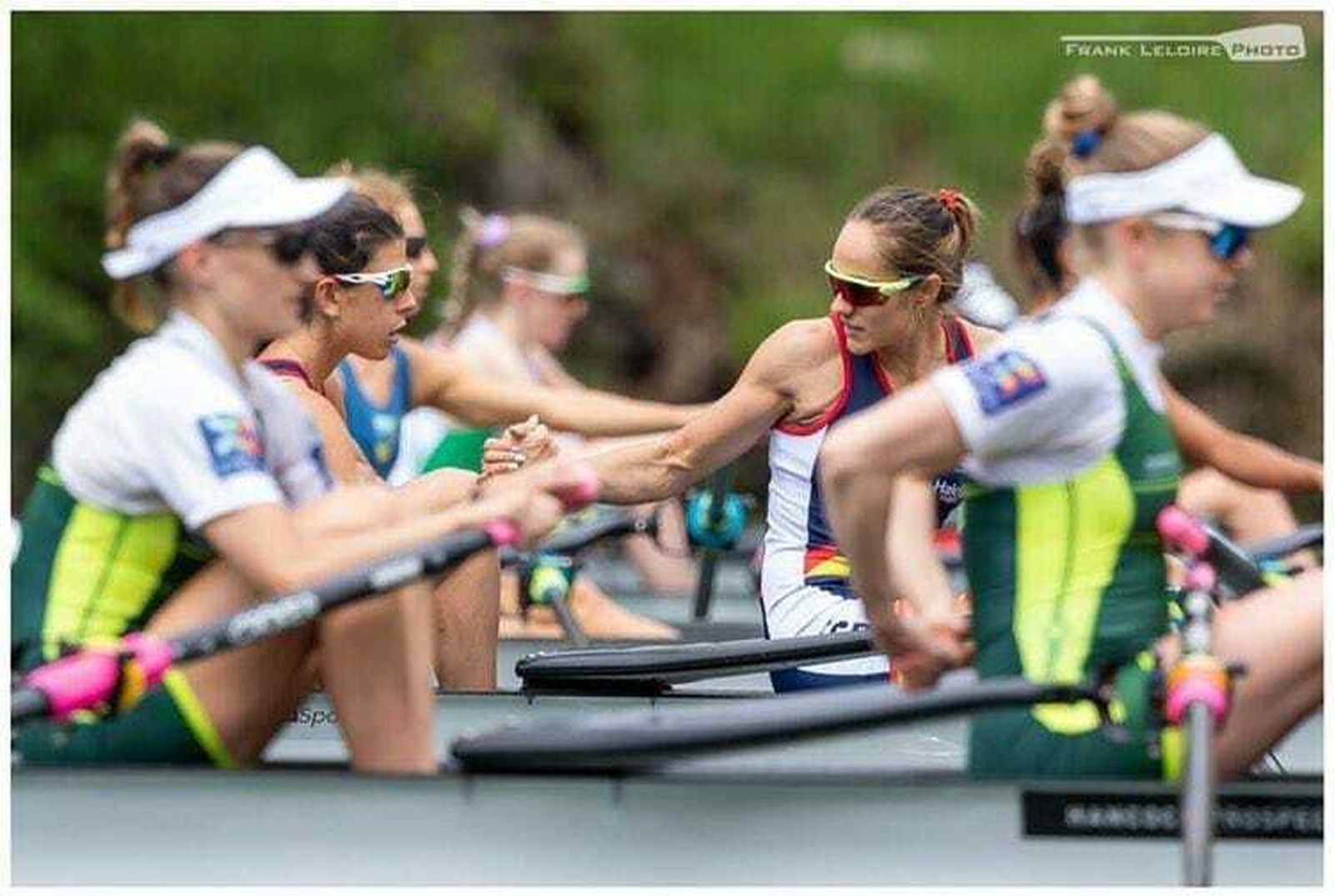 Natalia Miguel y Rocío Laó, en la salida.