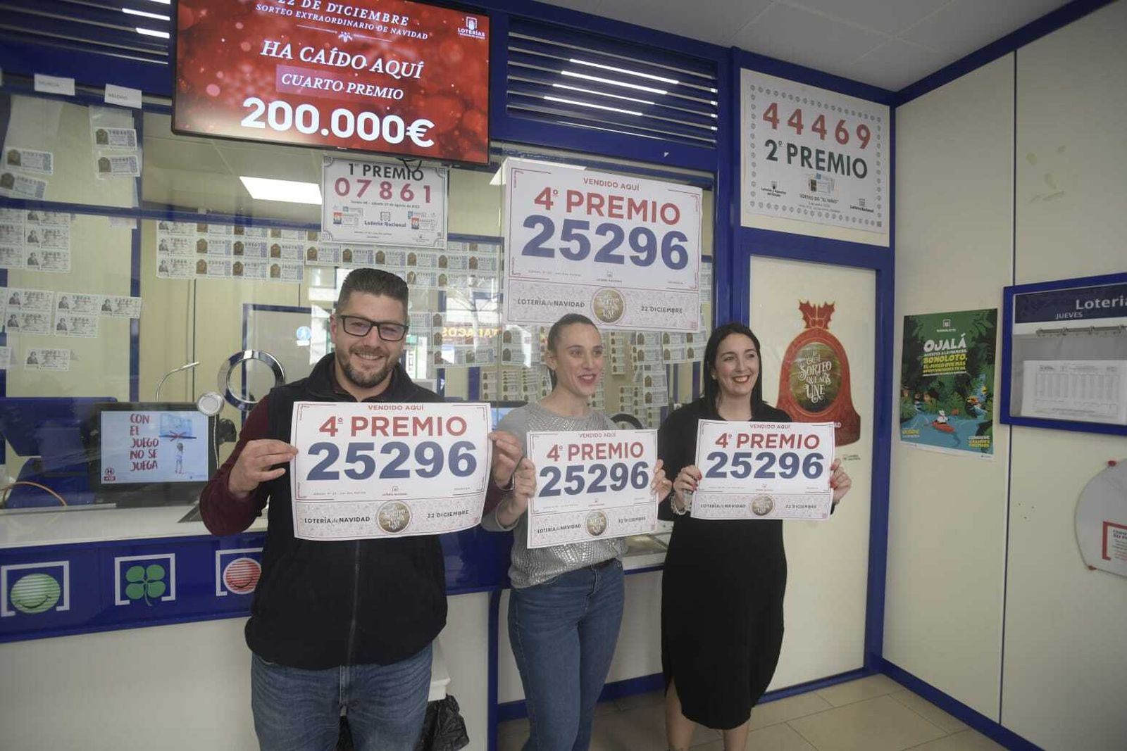 Así ha sido la celebración de los premios de la Lotería de Navidad en la provincia de Granada