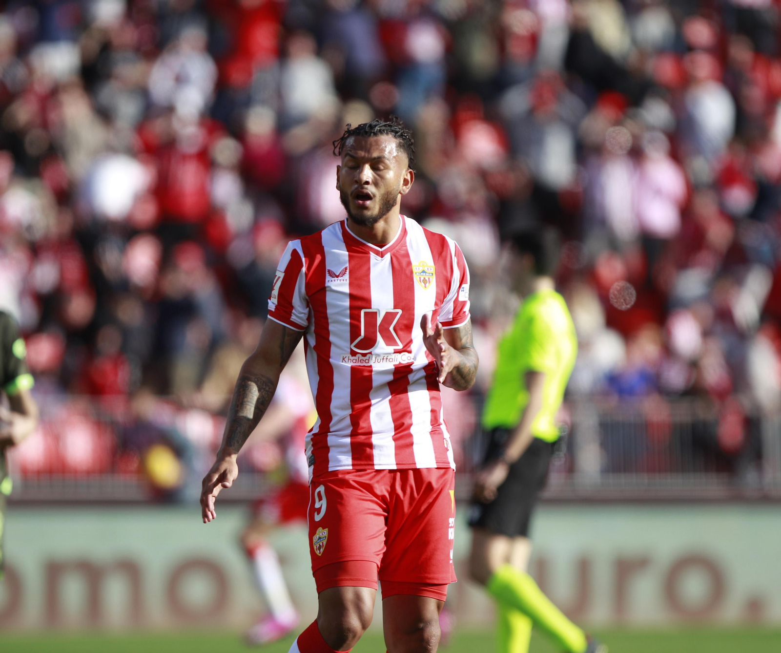 Las mejores imágenes del partido de fútbol U.D. Almería-Girona F.C.