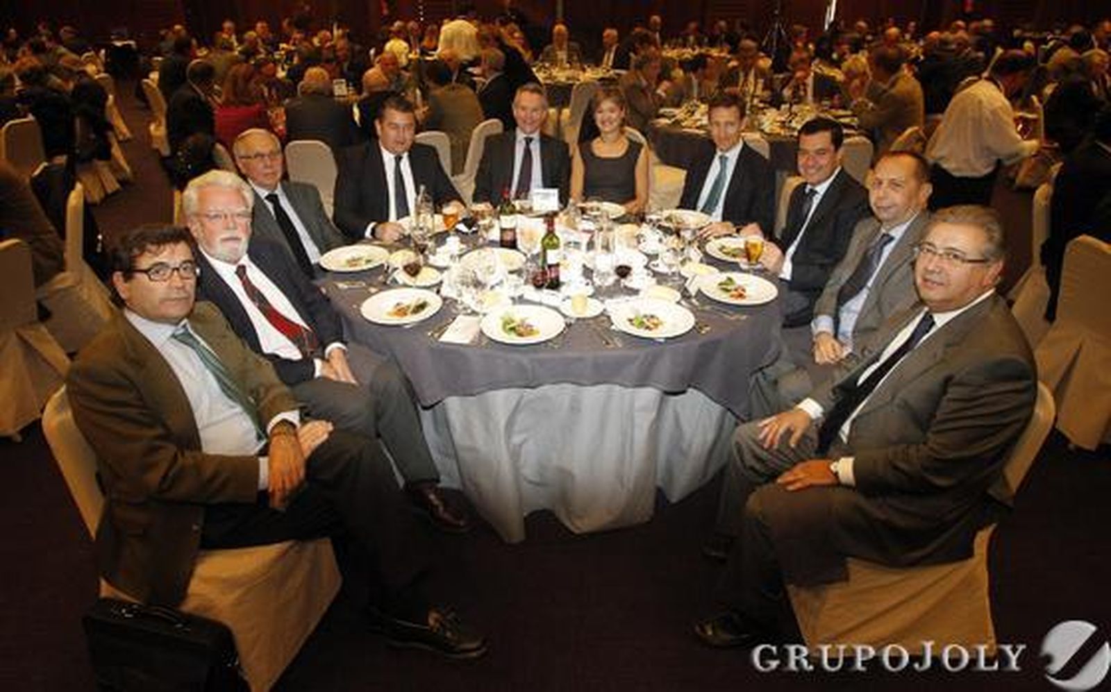 Carlos Cabanas, Ricardo Serra, José Luis Ballester, Antonio Sanz, José Joly, Isabel García Tejerina, Luis Sánchez Manzano, Juan Manuel Moreno, José Antonio Carrizosa y Juan Ignacio Zoido./ Belén Vargas/Juan Carlos Vázquez