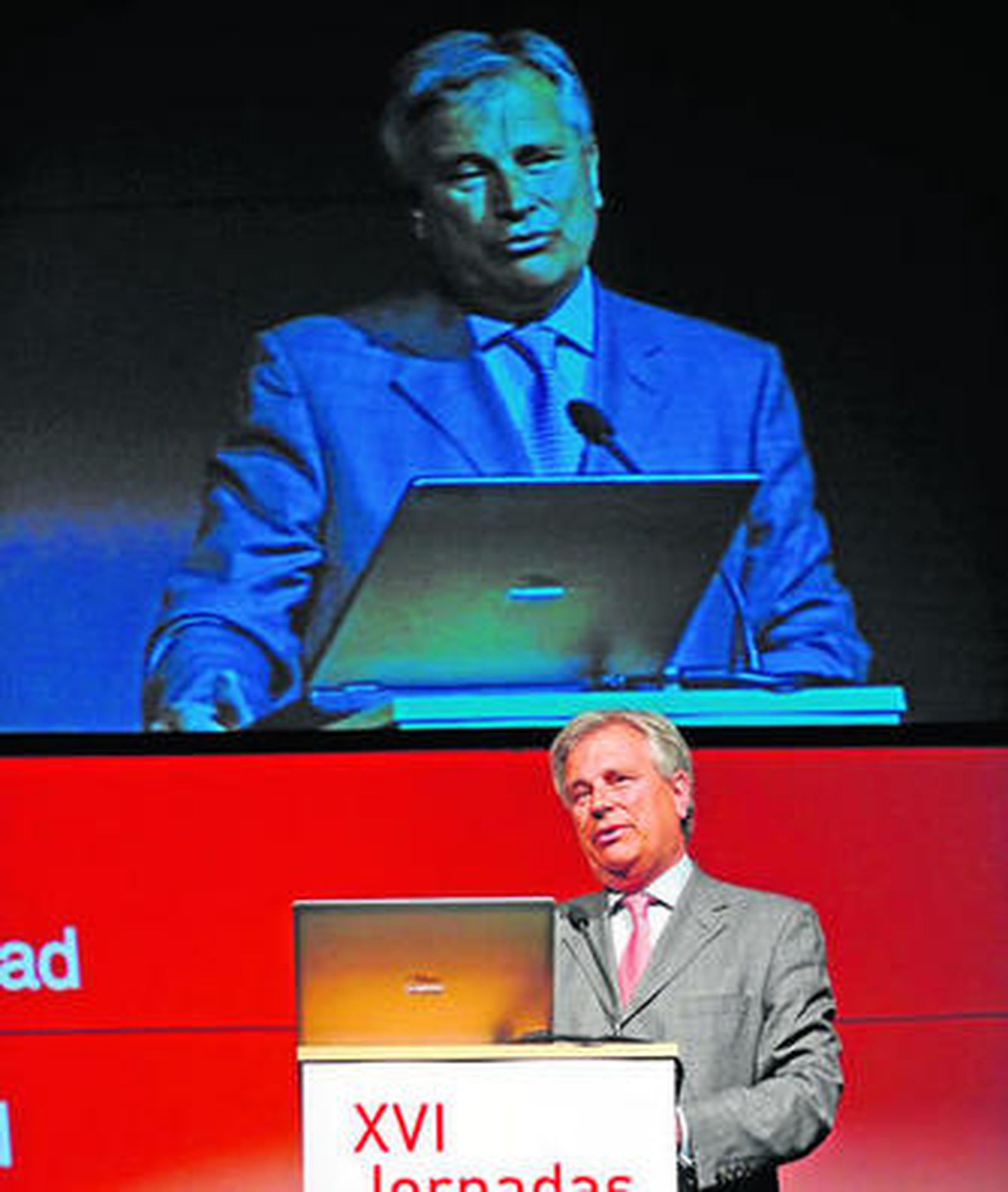 Díaz Yubero, durante una comparecencia en unas jornadas técnicas de Covap.