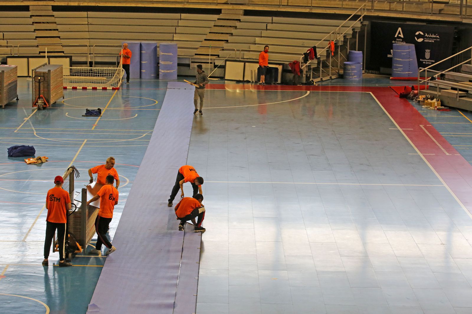 Todo preparado para la Supercopa de España de Futsal en el Palacio de deportes de Jerez