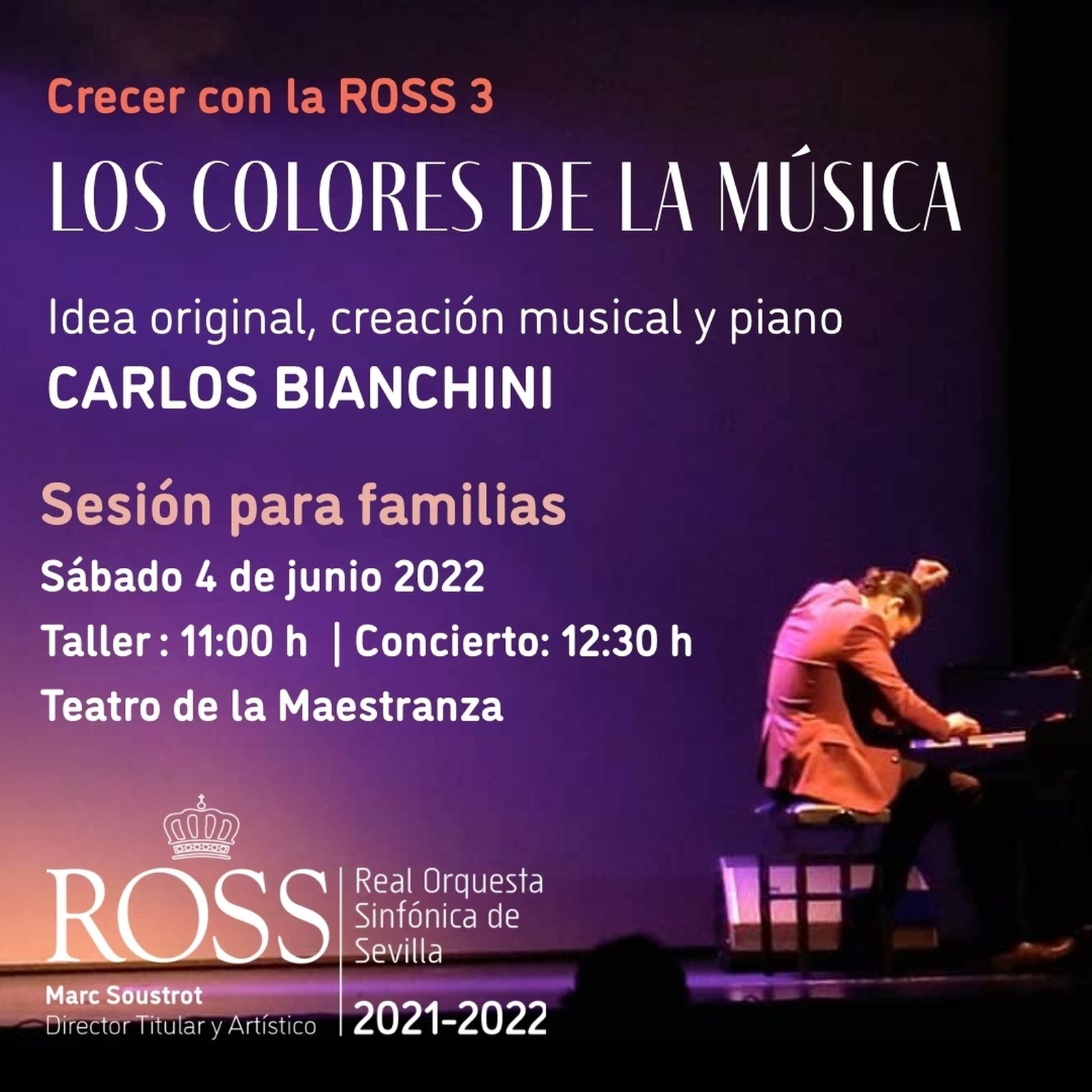 Cartel de presentación de ‘Los colores de la música’.