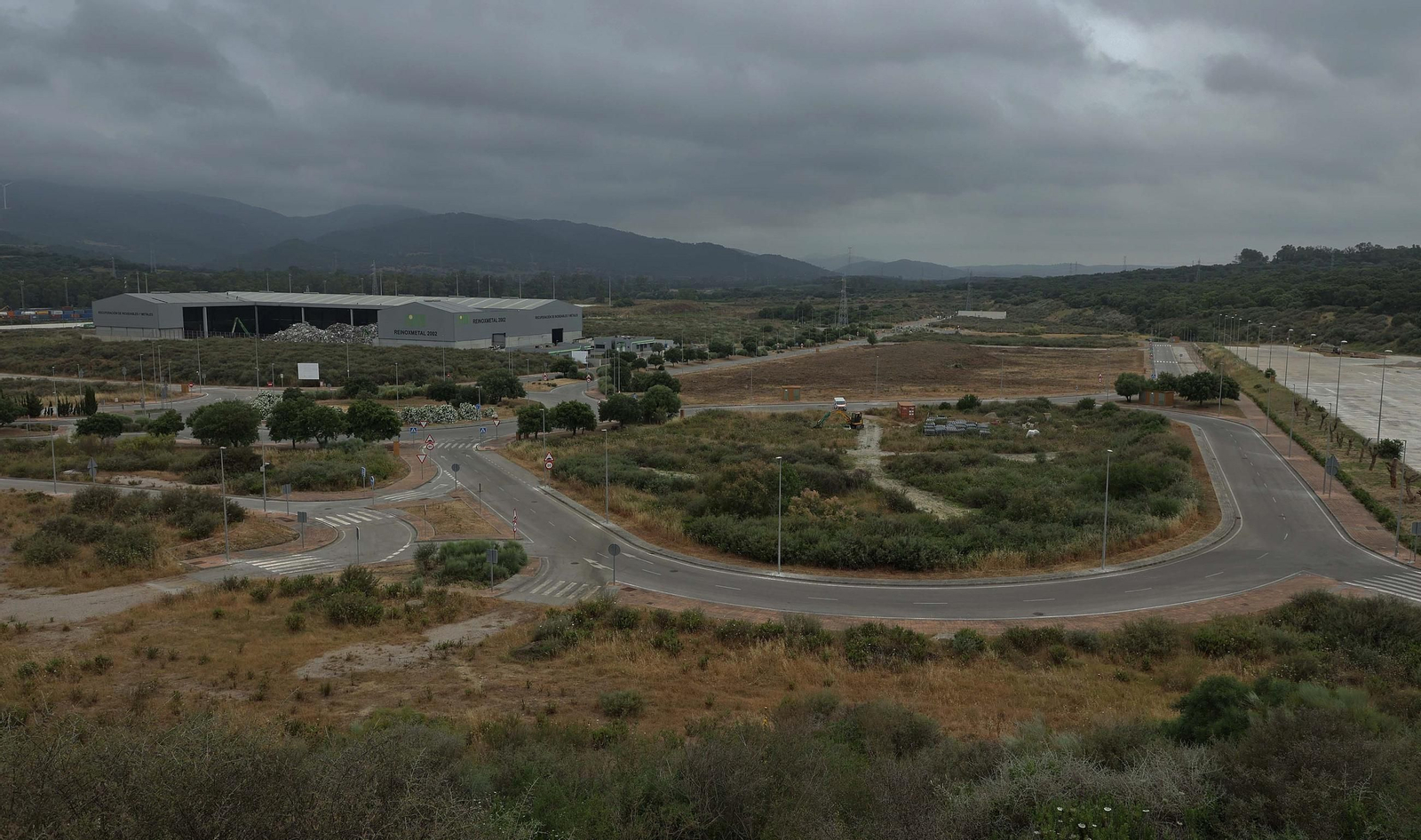 Vista aérea del secto San Roque del Área Logística Bahía de Algeciras