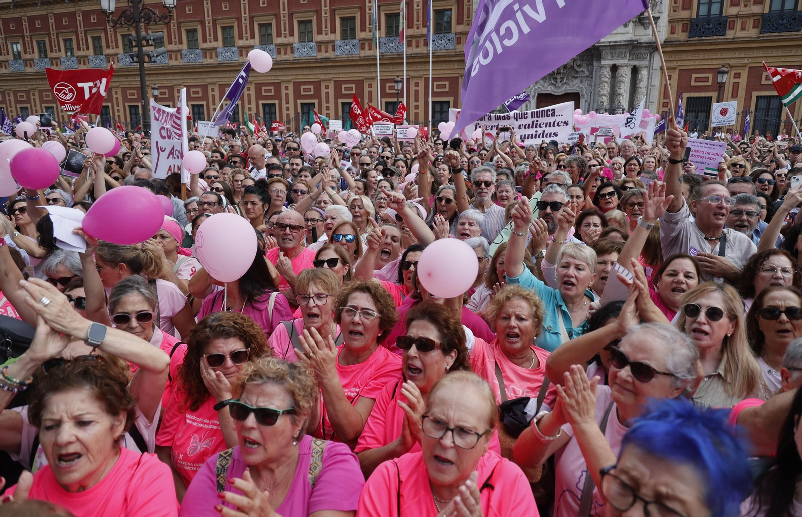Las imágenes de la manifestación convocada por Amama