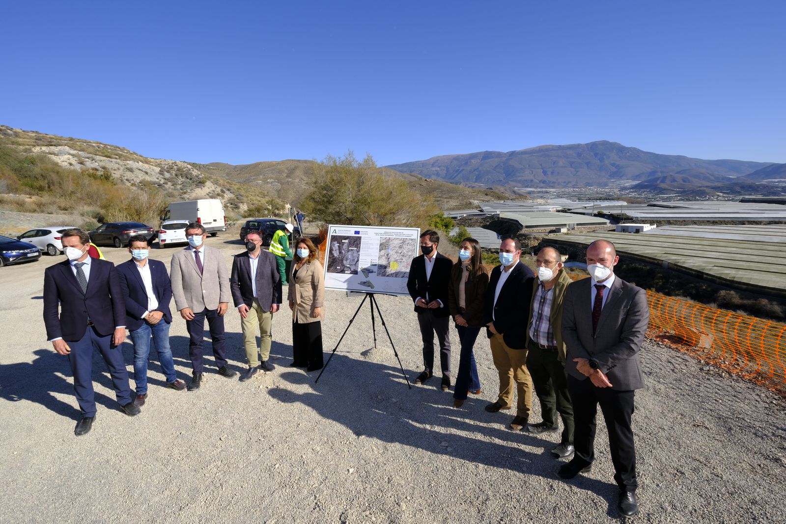 Fotogaleria visita obras Canal de Benínar. Berja (Almería)
