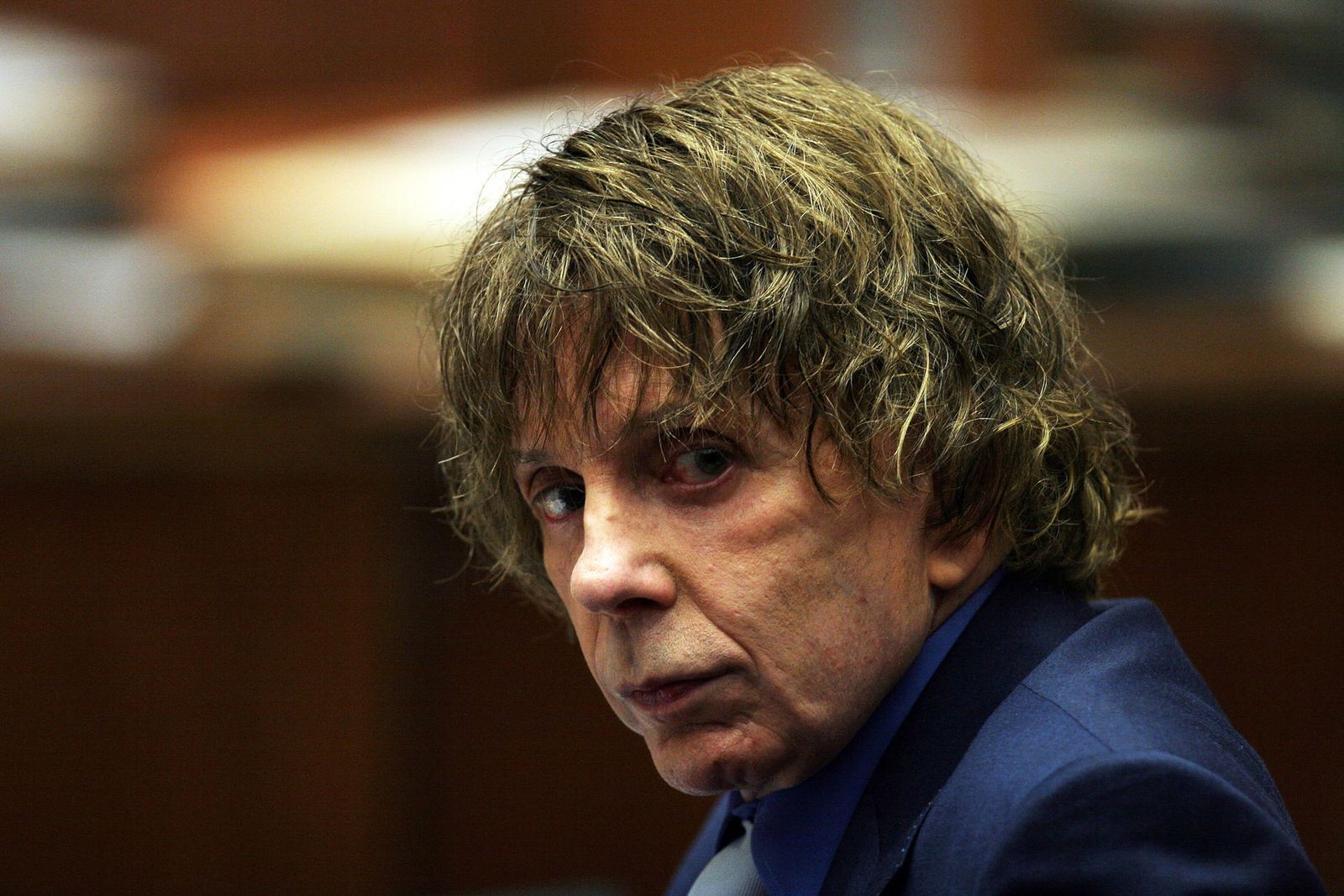 Phil Spector, en 2003 durante el juicio celebrado por el asesinato de Lana Clarkson.