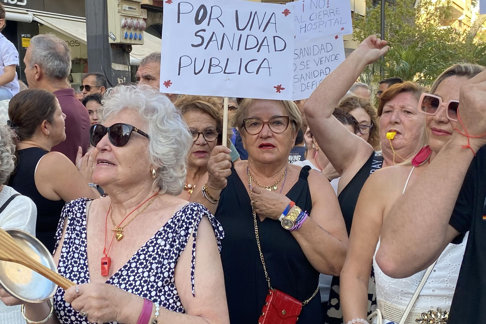 Protesta por la sanidad pública en Andalucía.