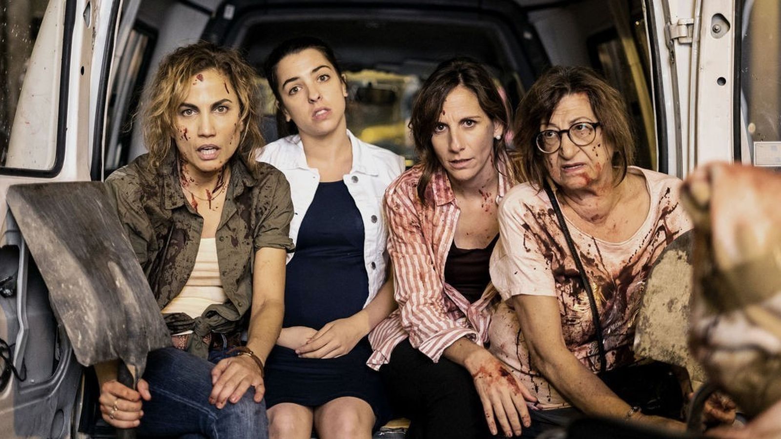 Toni Acosta, Nuria Herrero, Malena Alterio y Mamen García en la serie.