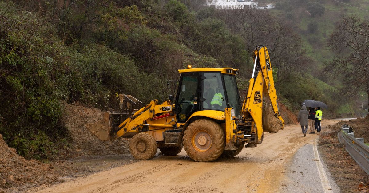 La Diputación de Málaga anuncia 15 millones para las primeras reparaciones de carreteras tras el temporal