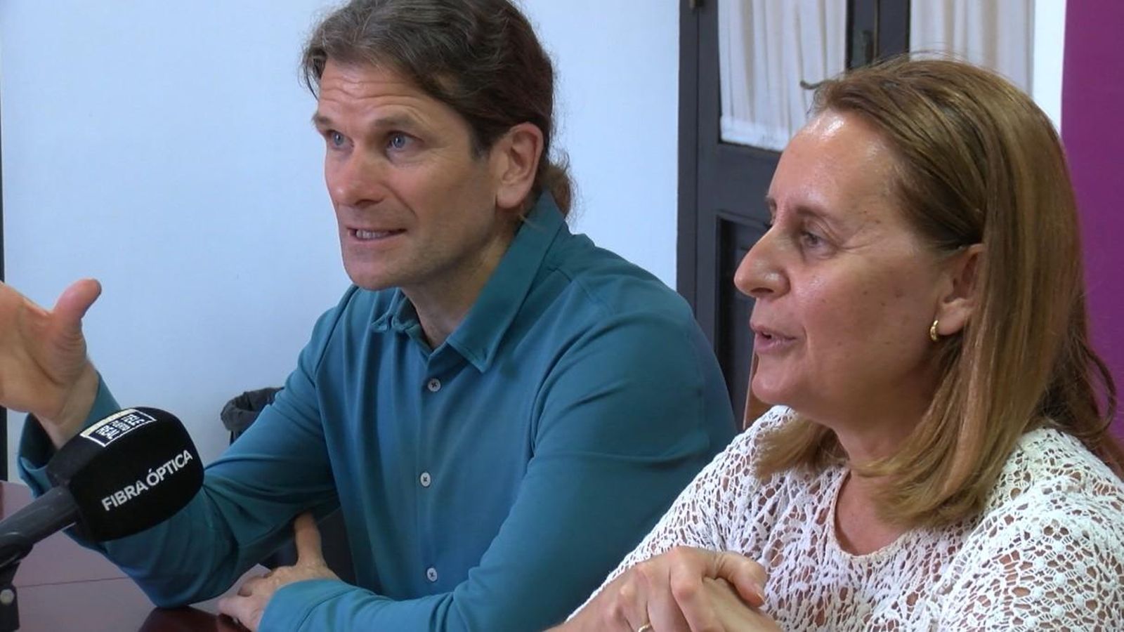 Canca y Salvador en la presentación del programa