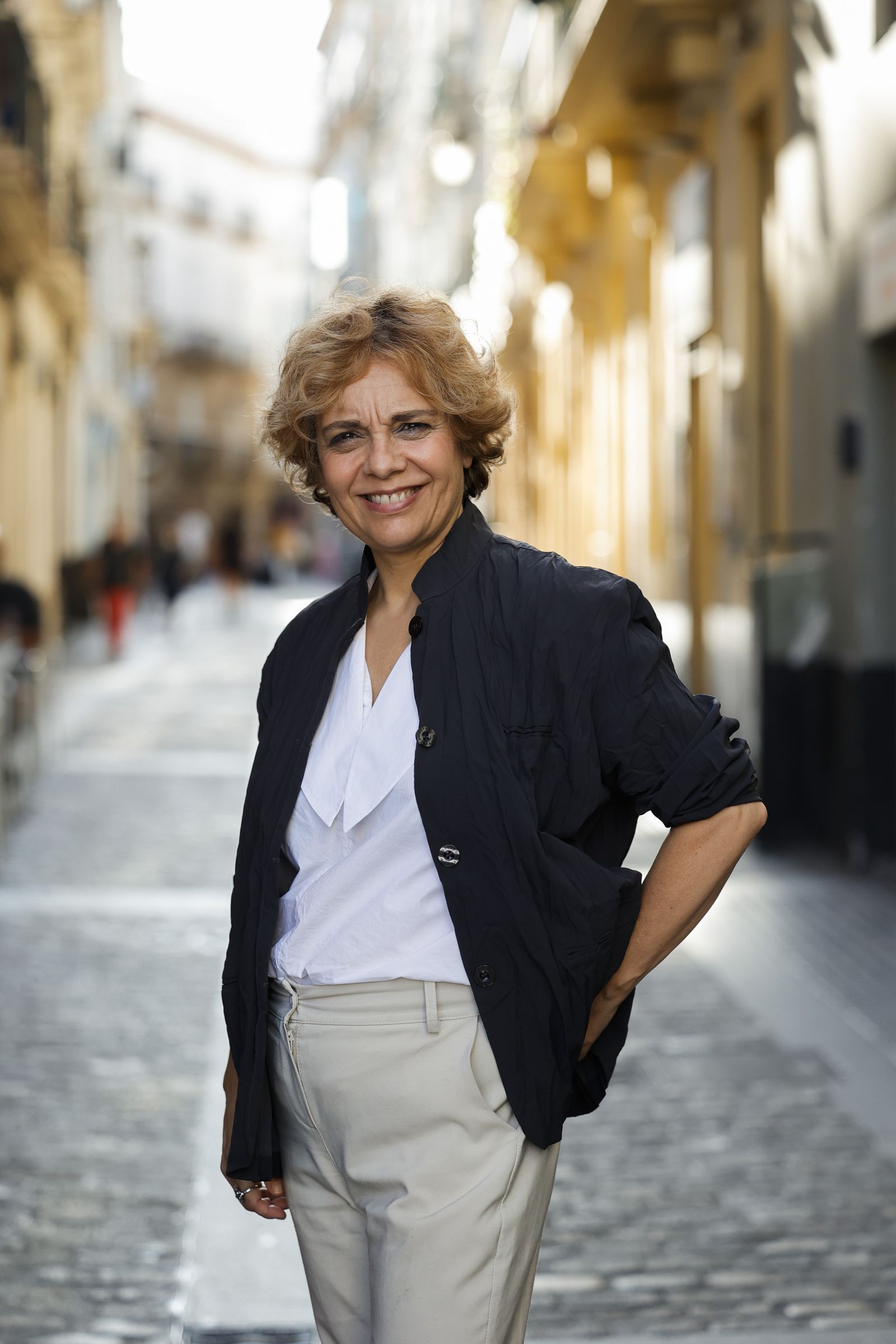 Gloria Elizo, el pasado viernes en el centro de Cádiz.