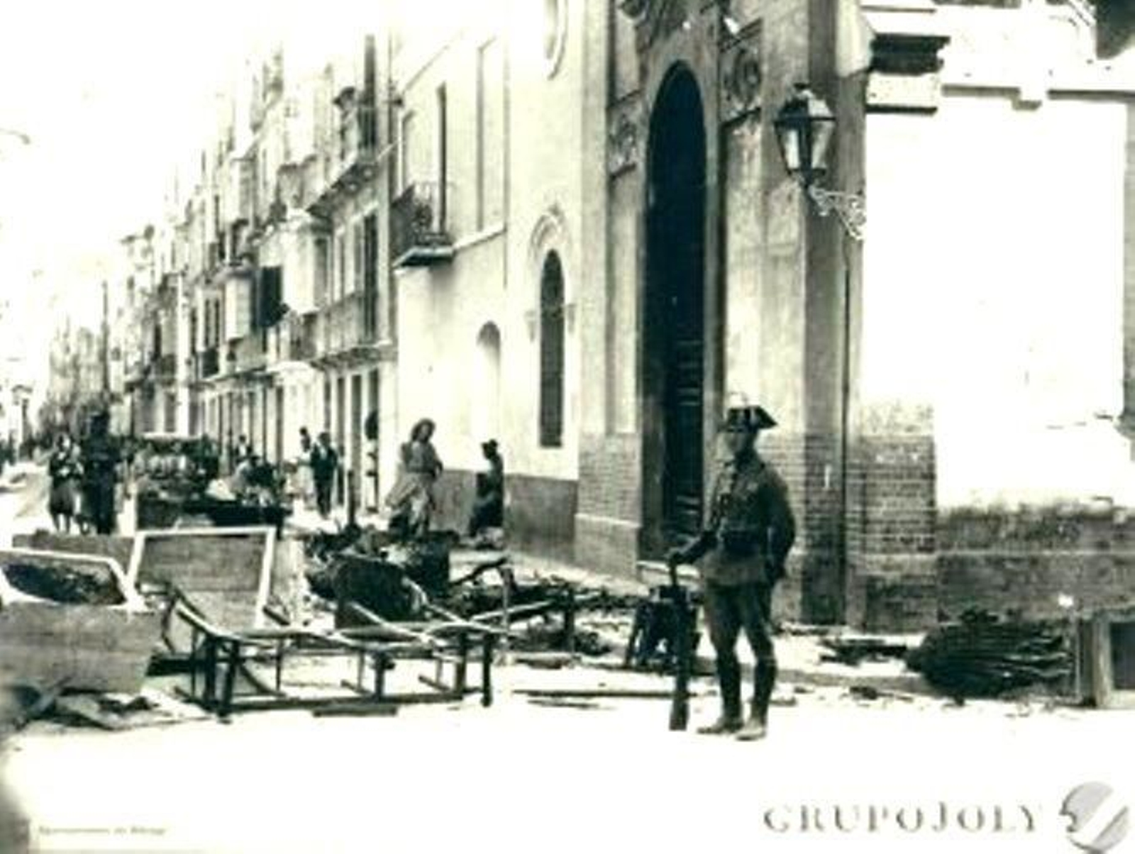 La calle Álamos en 1931.
