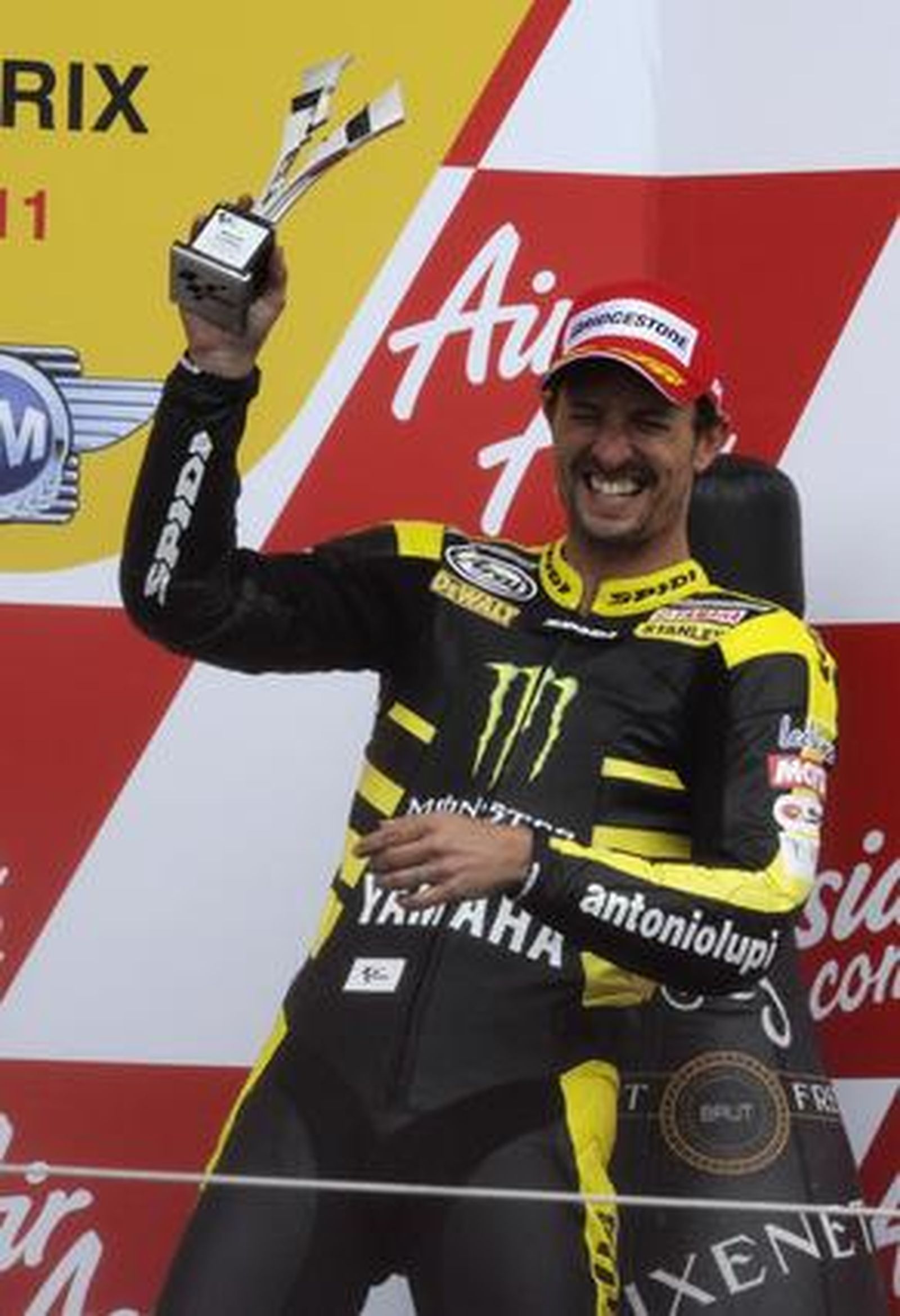 El estadounidense de Monster Yamaha Colin Edwards, tercero en Silverstone.

Foto: Reuters