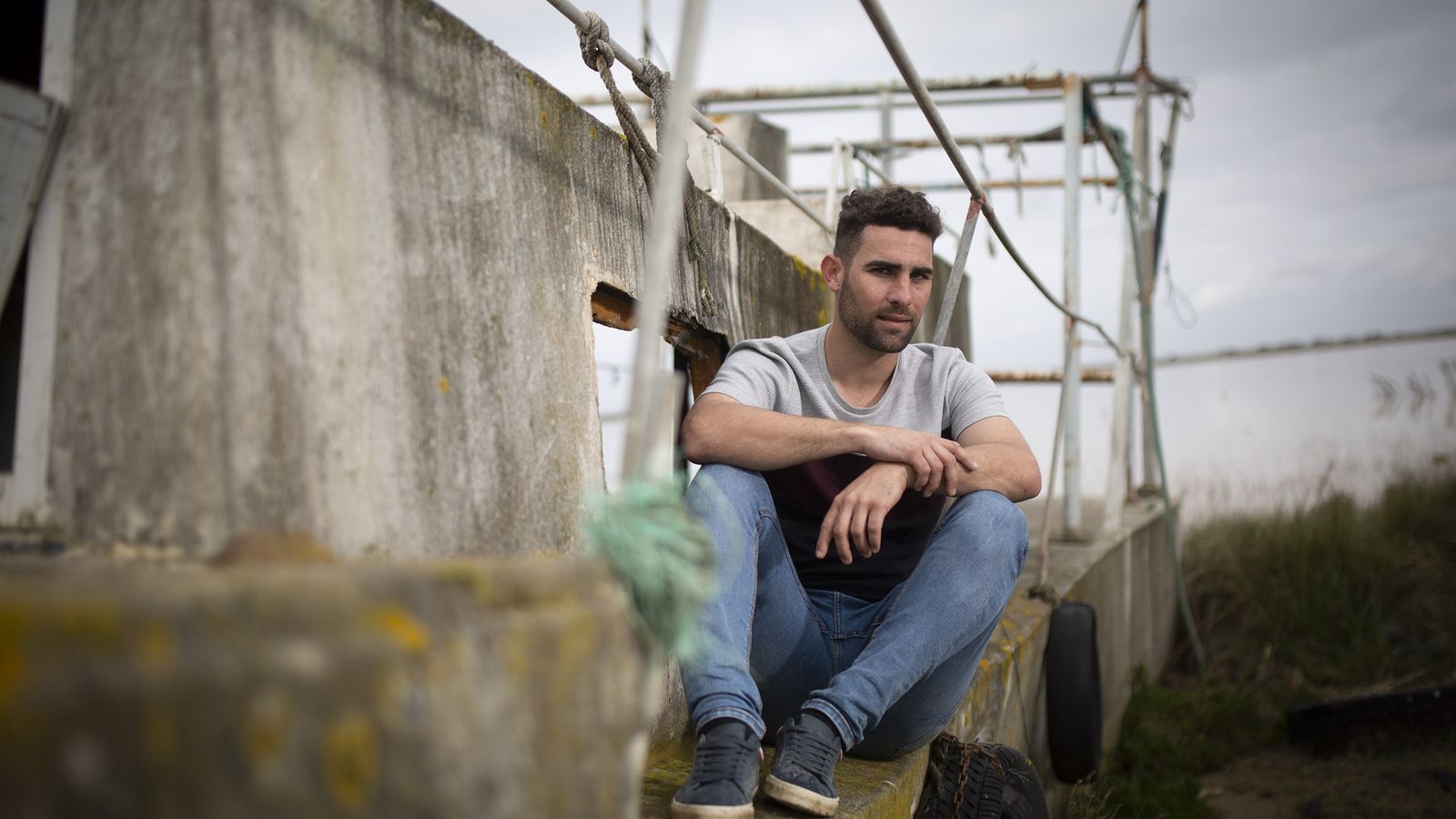 Miguel Ruiz, presidente de la asociación de pescadores Treleis.